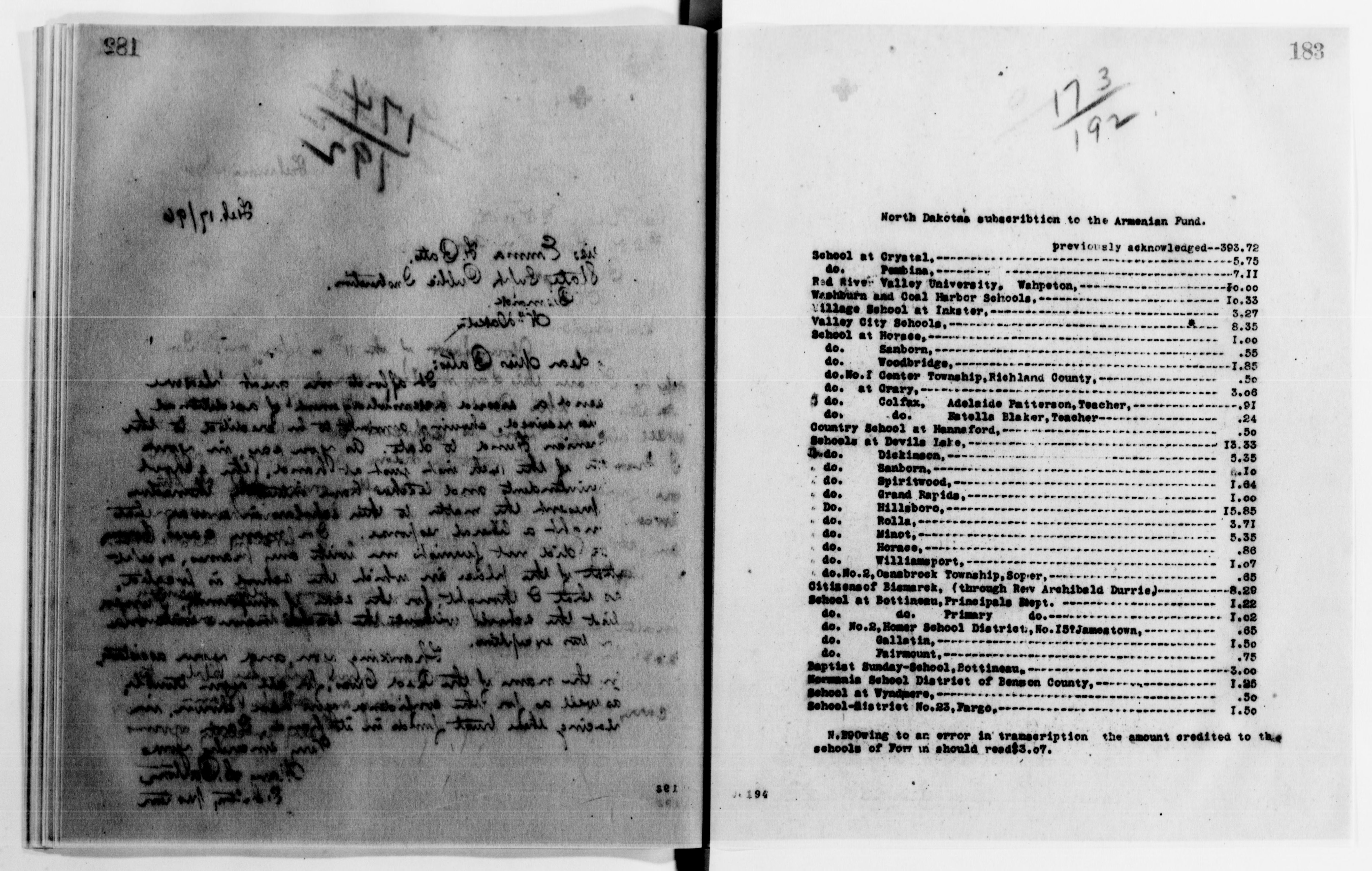 Scanned image of the current content page