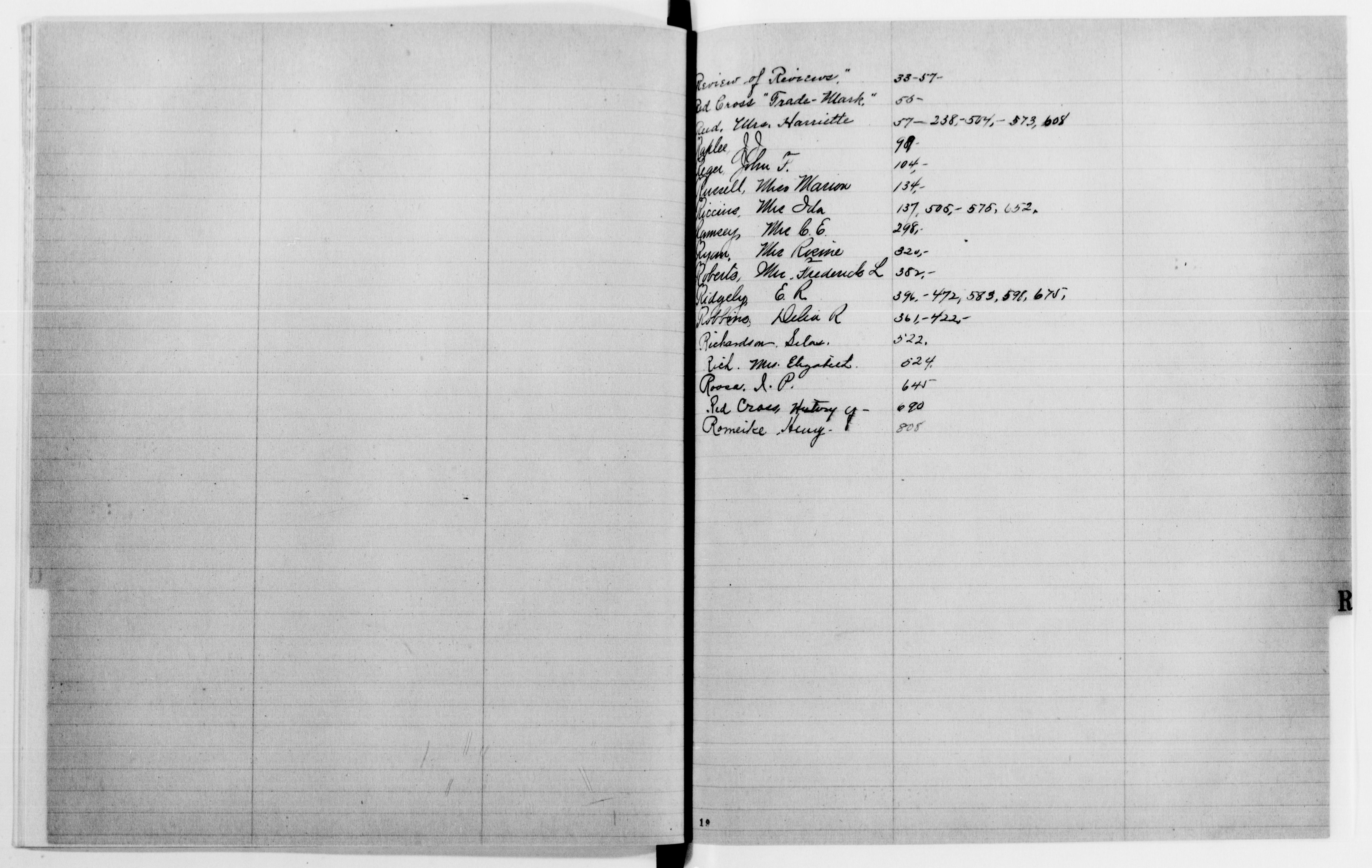 Scanned image of the current content page