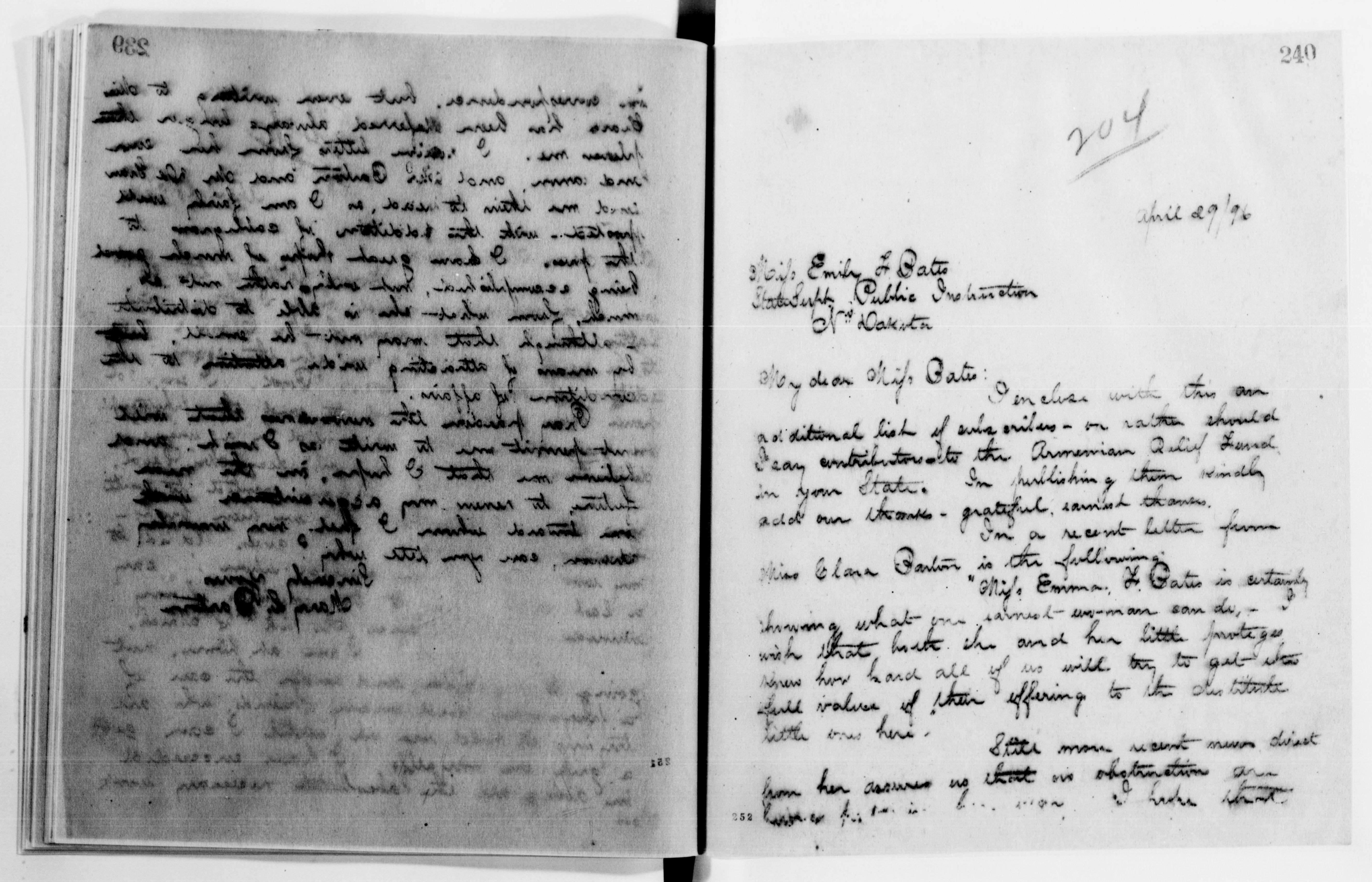 Scanned image of the current content page