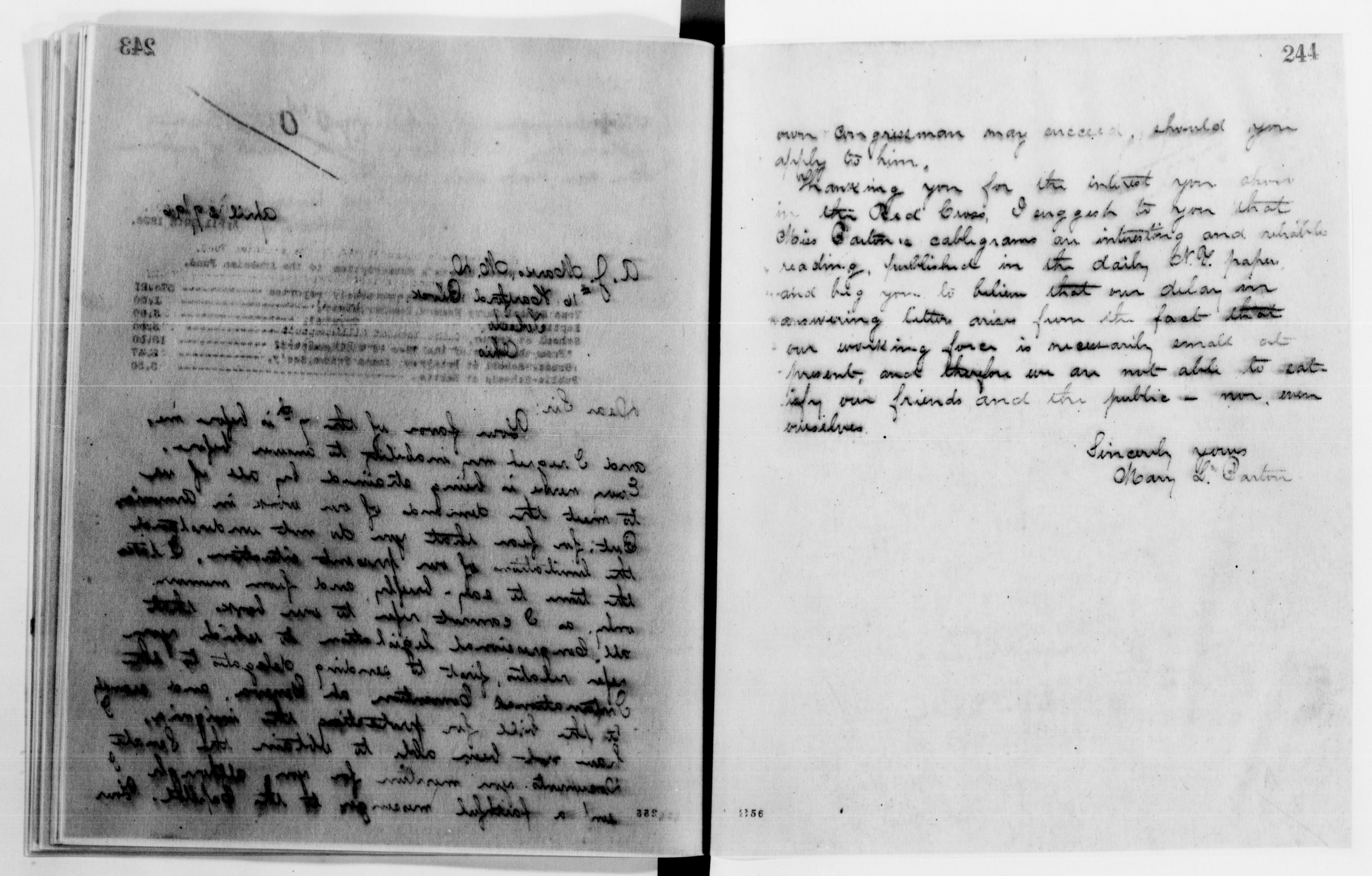 Scanned image of the current content page
