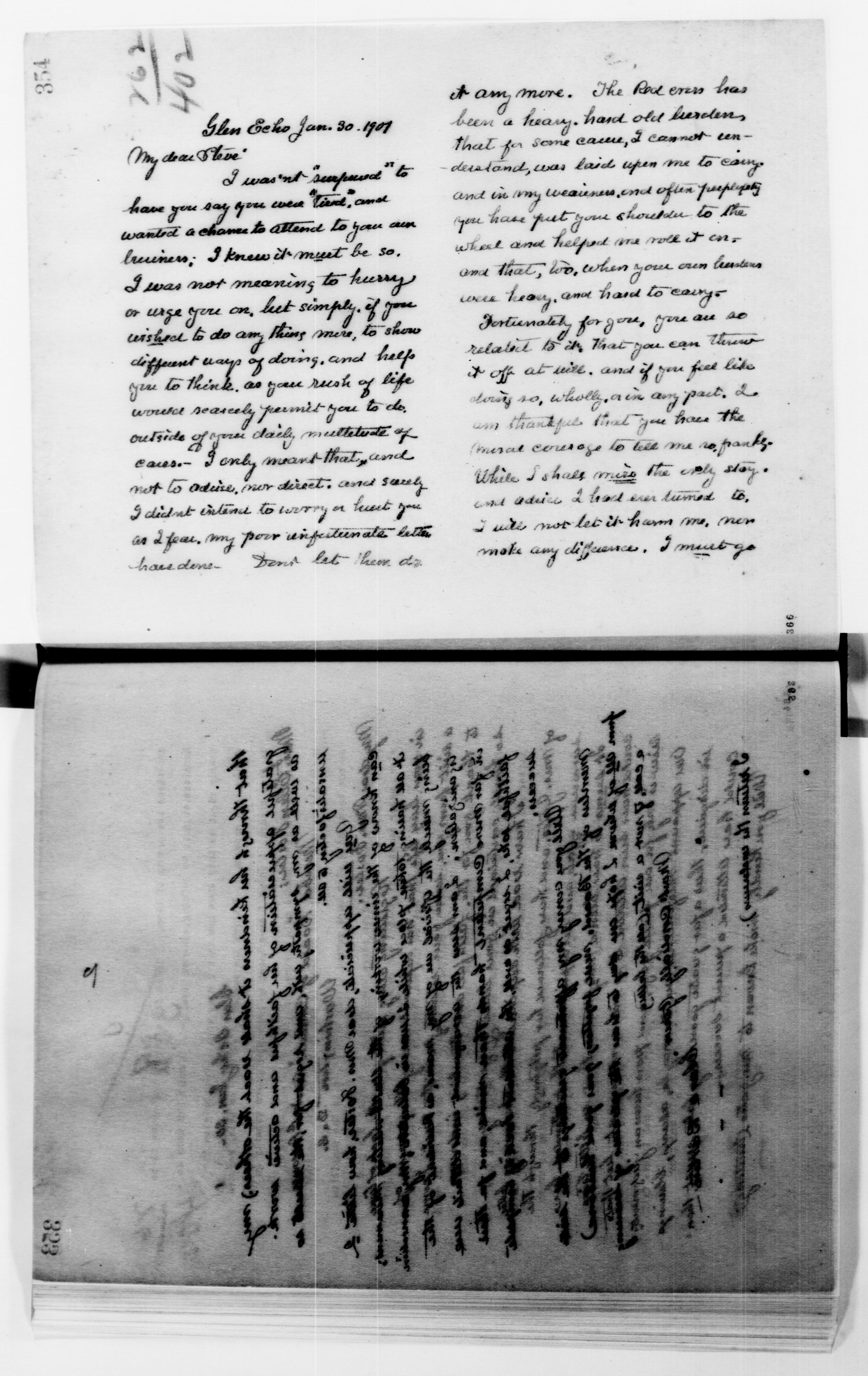 Scanned image of the current content page