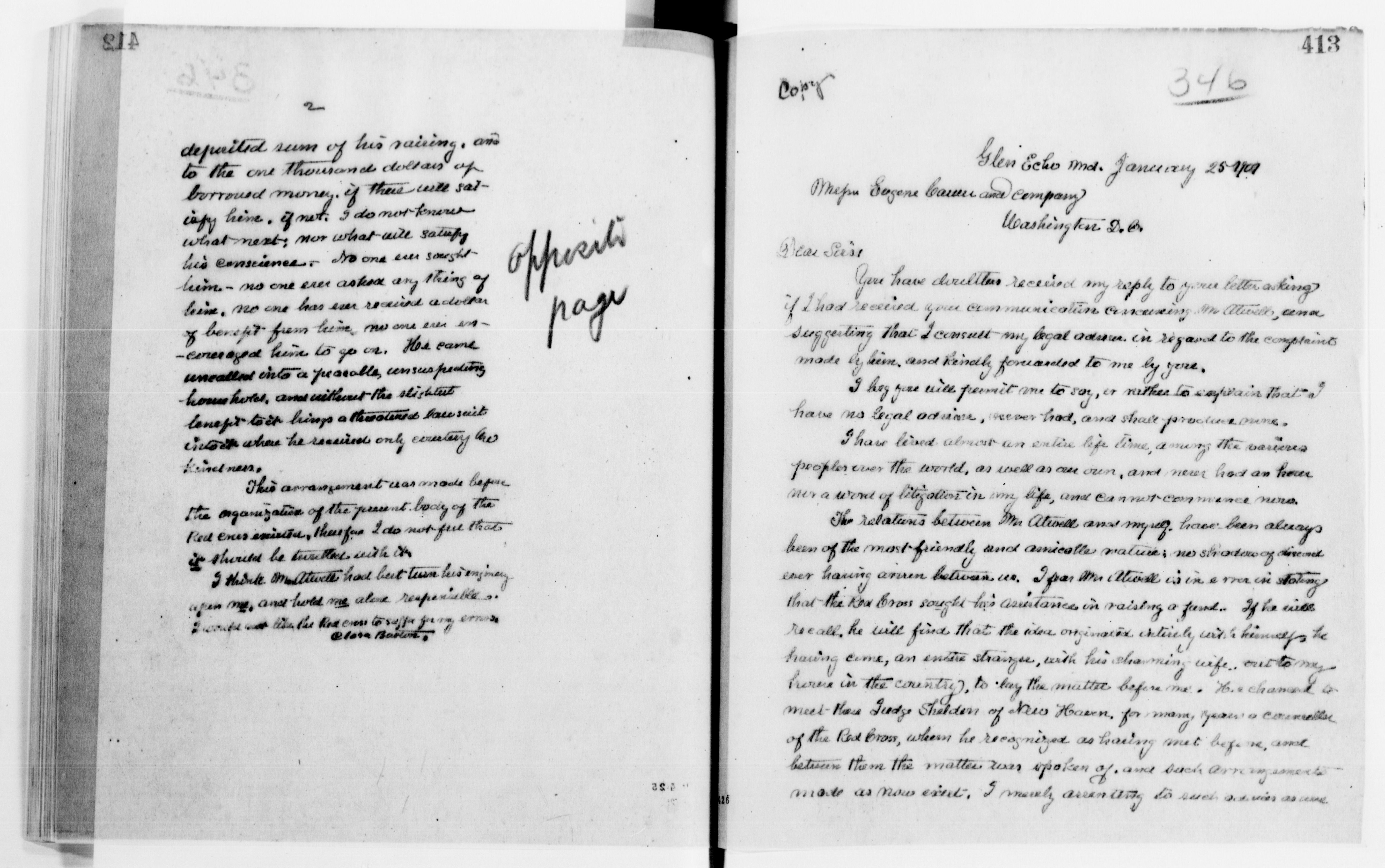 Scanned image of the current content page