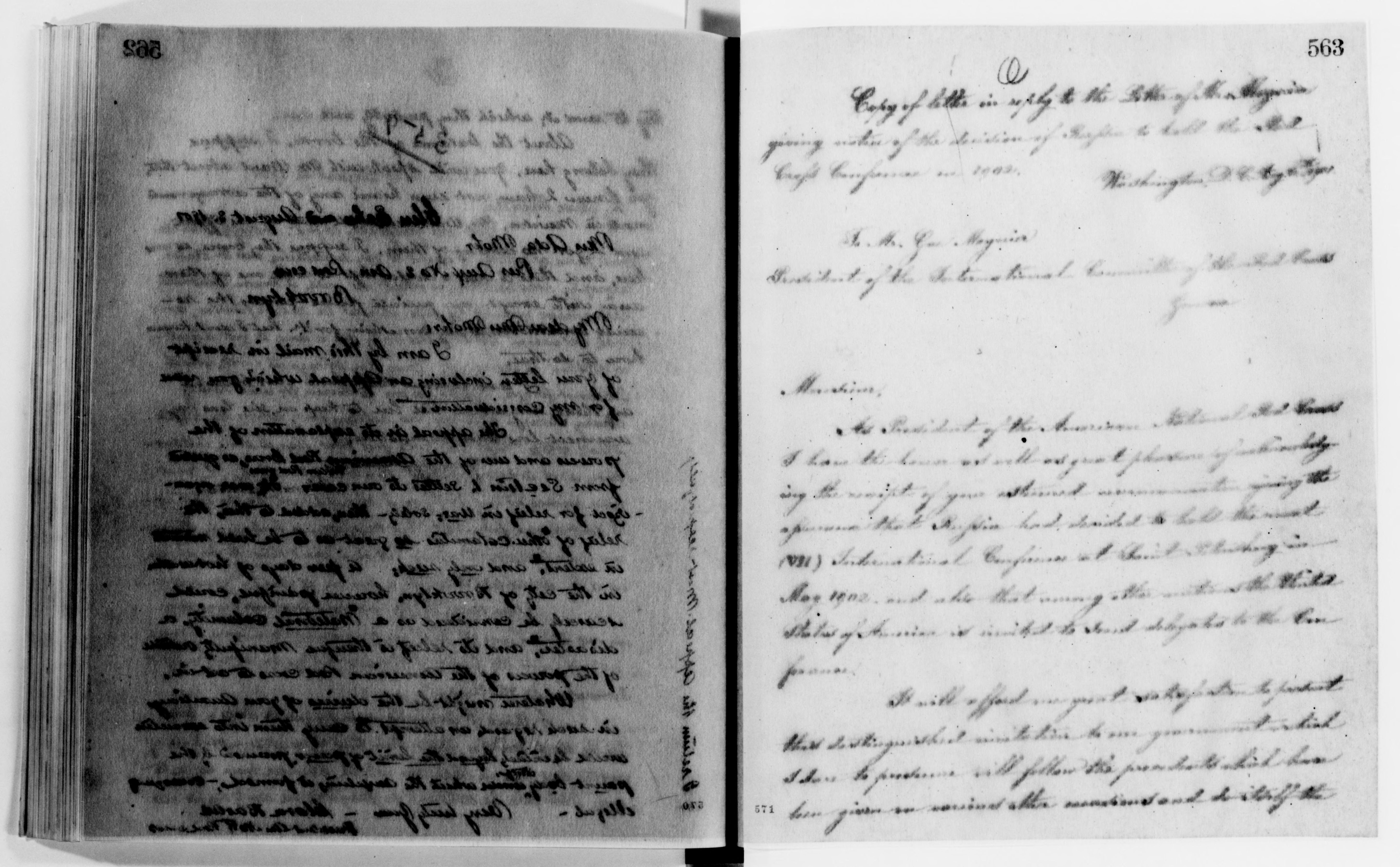 Scanned image of the current content page