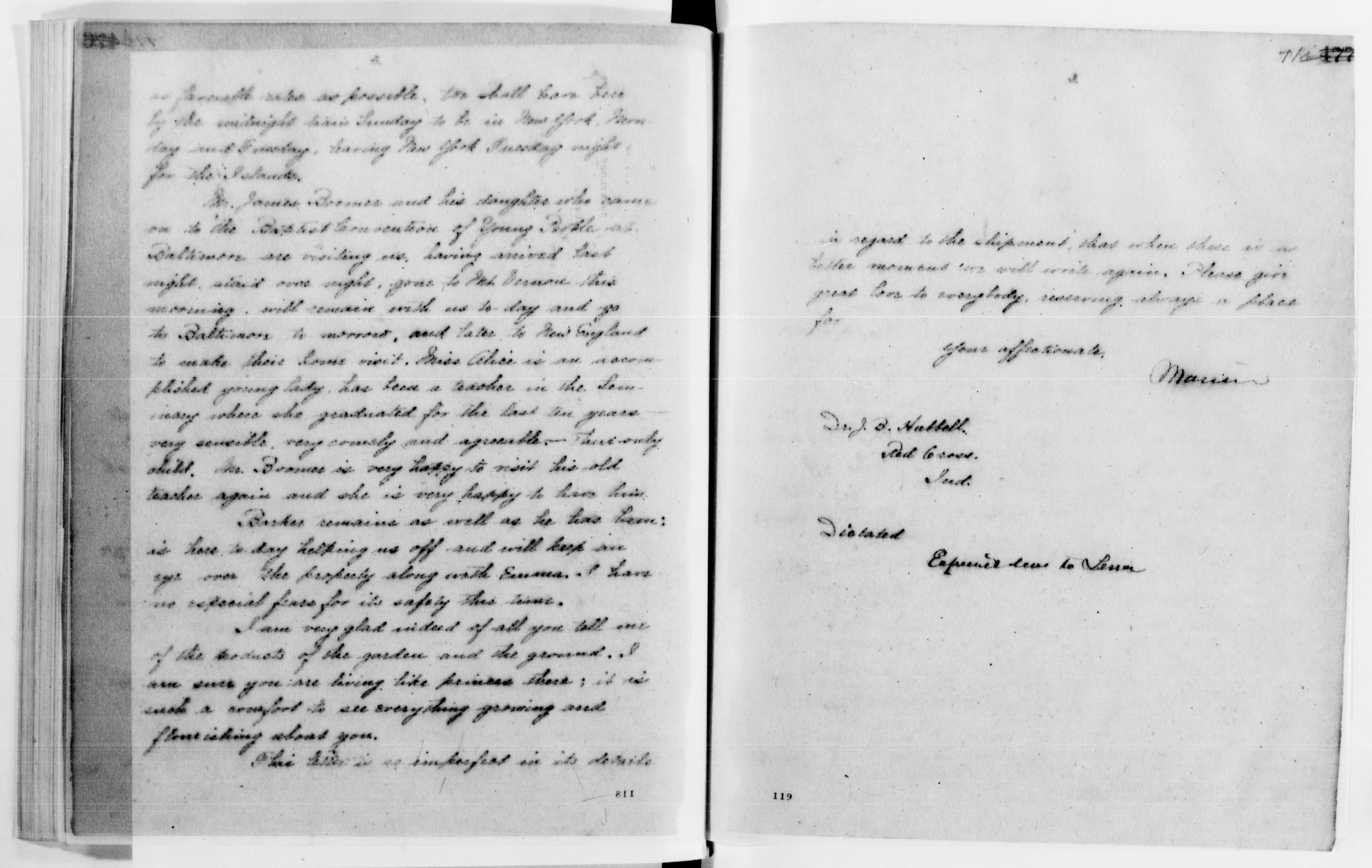 Scanned image of the current content page