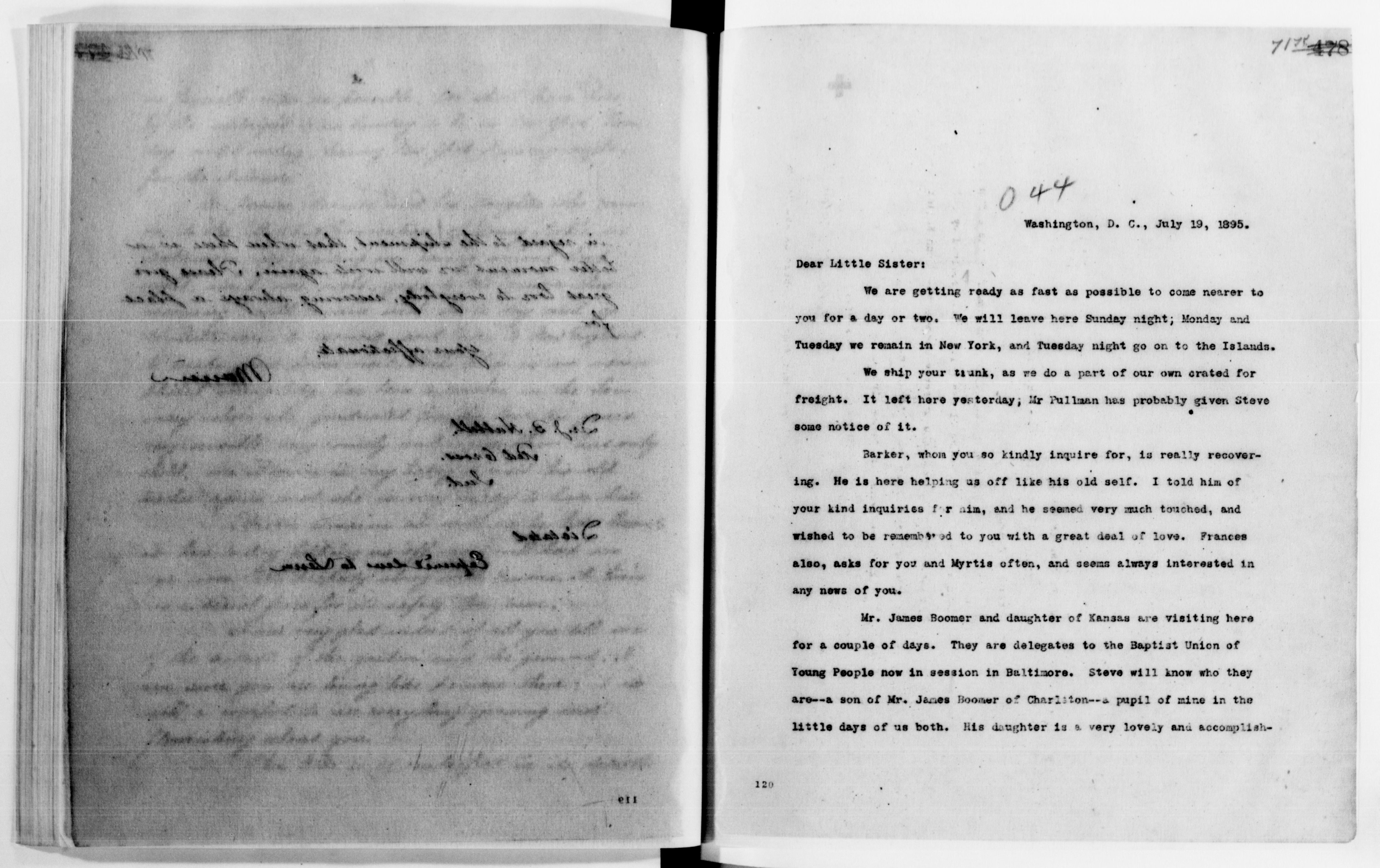 Scanned image of the current content page