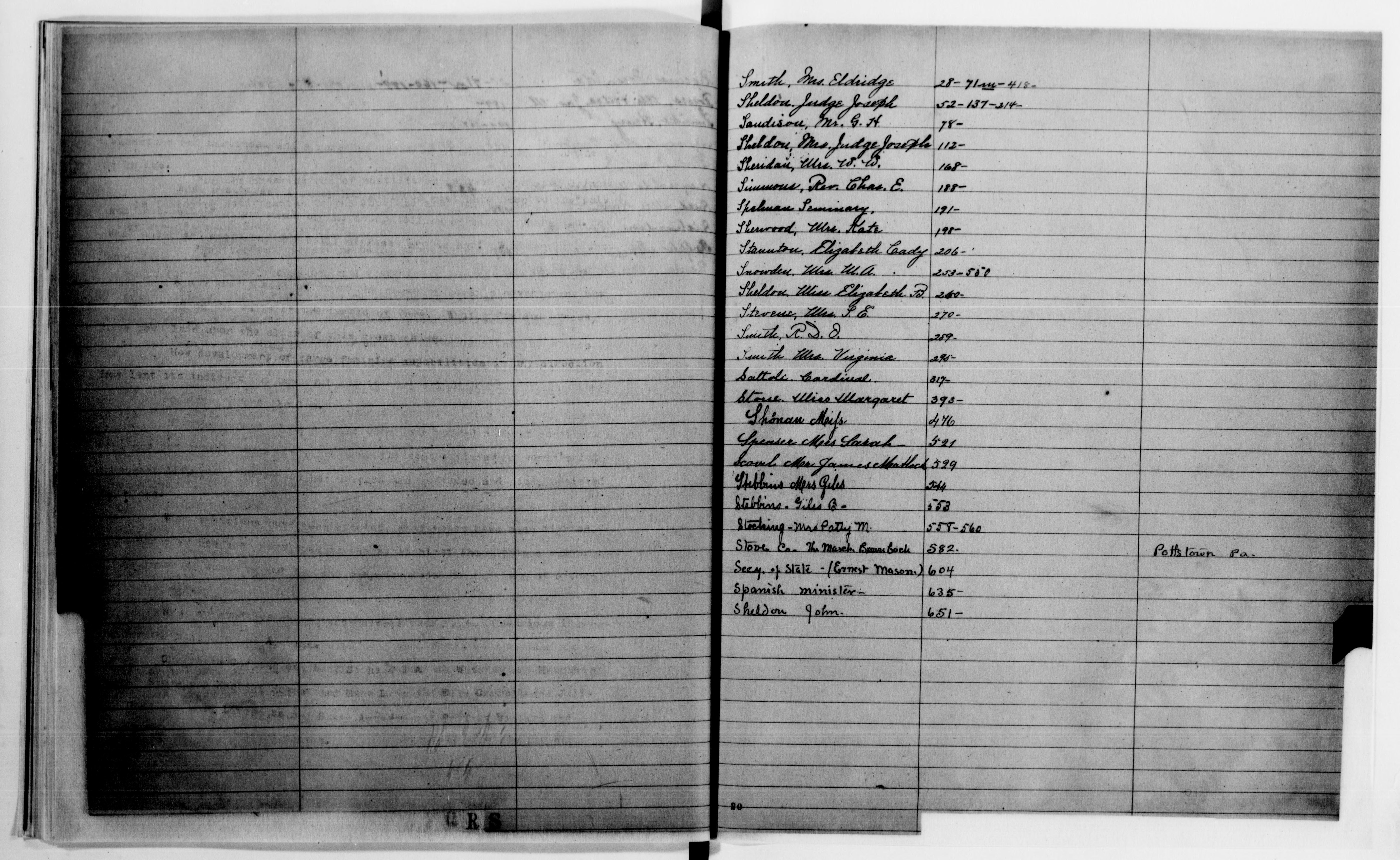 Scanned image of the current content page