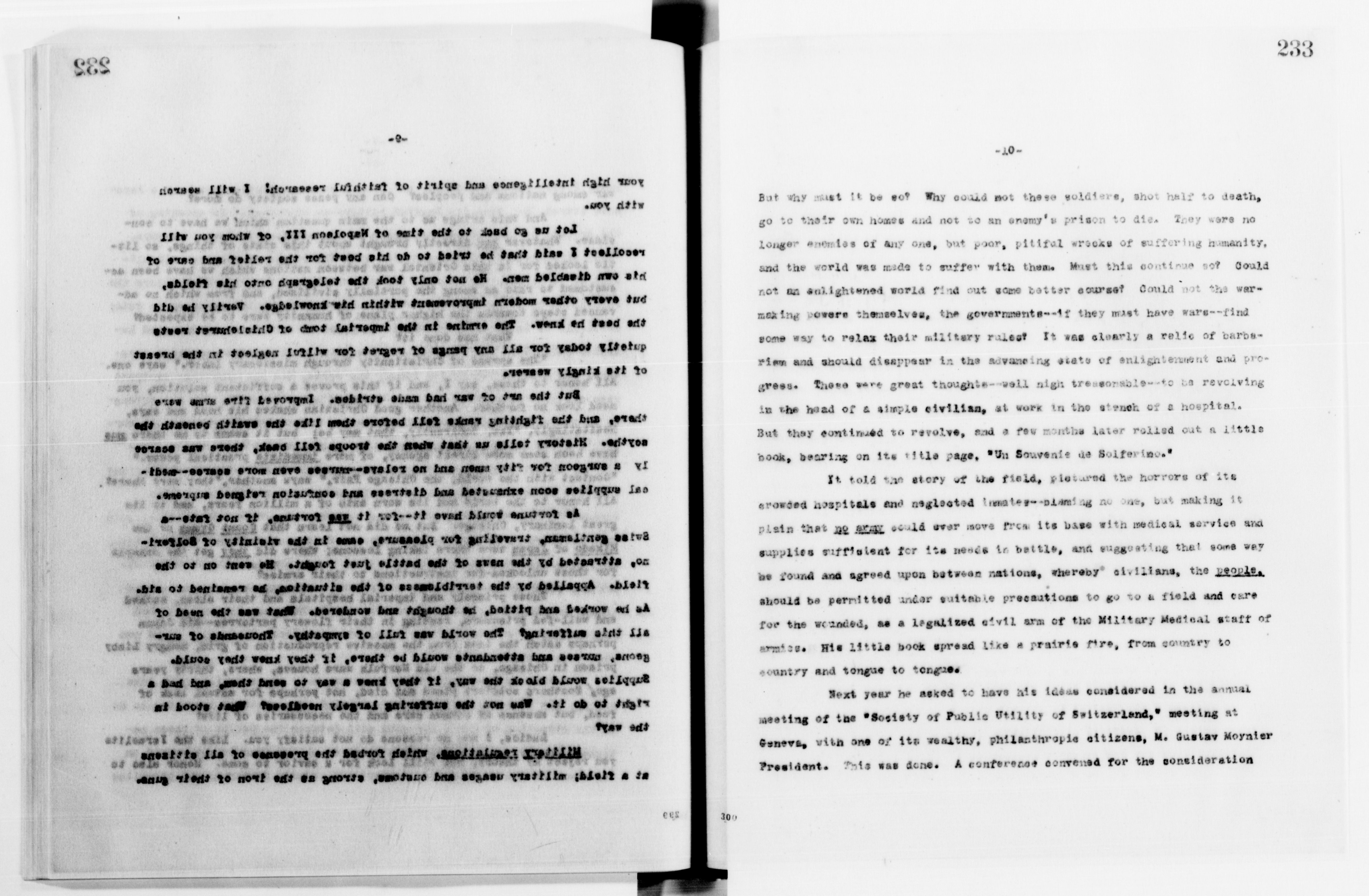 Scanned image of the current content page