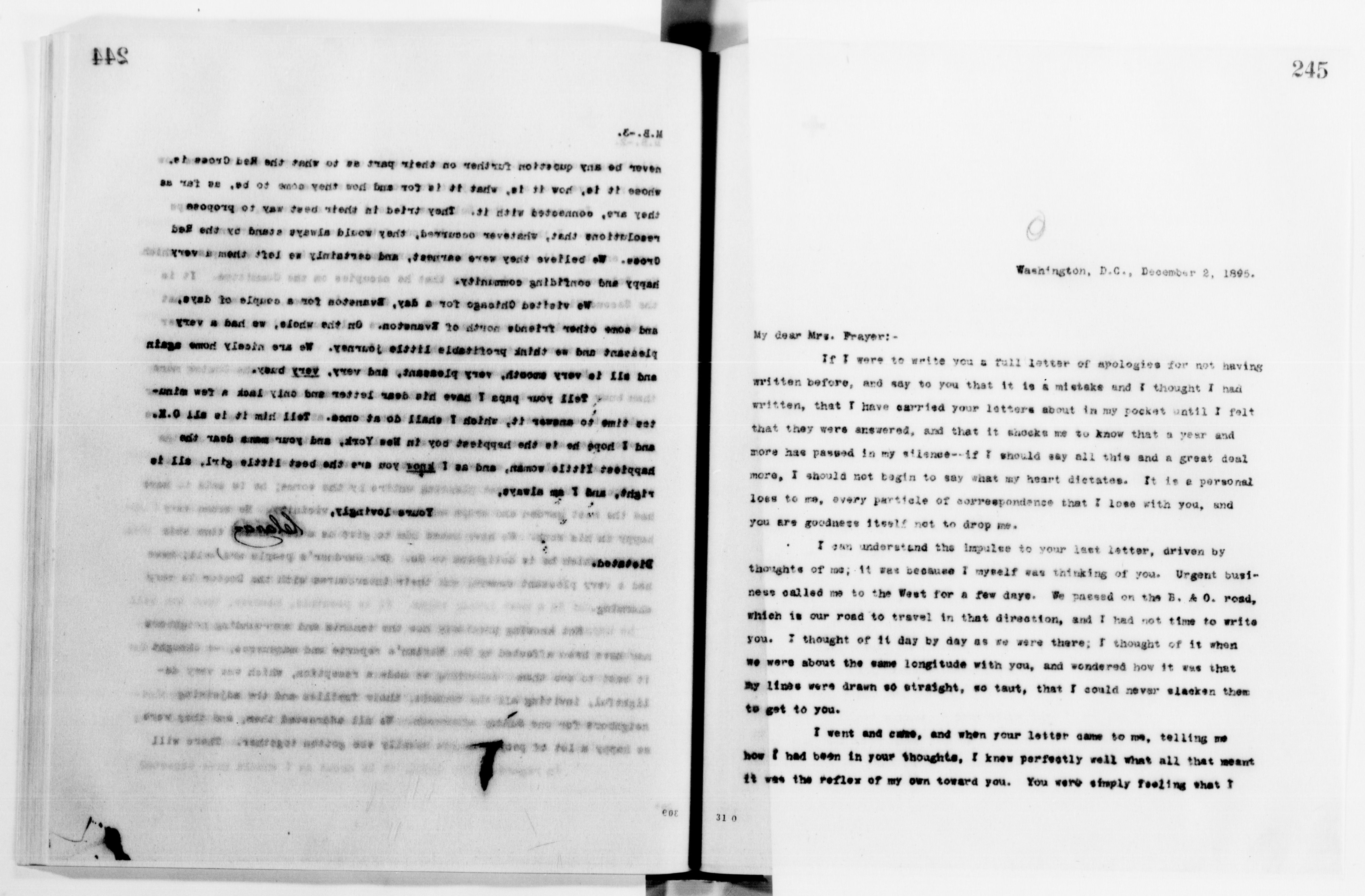 Scanned image of the current content page