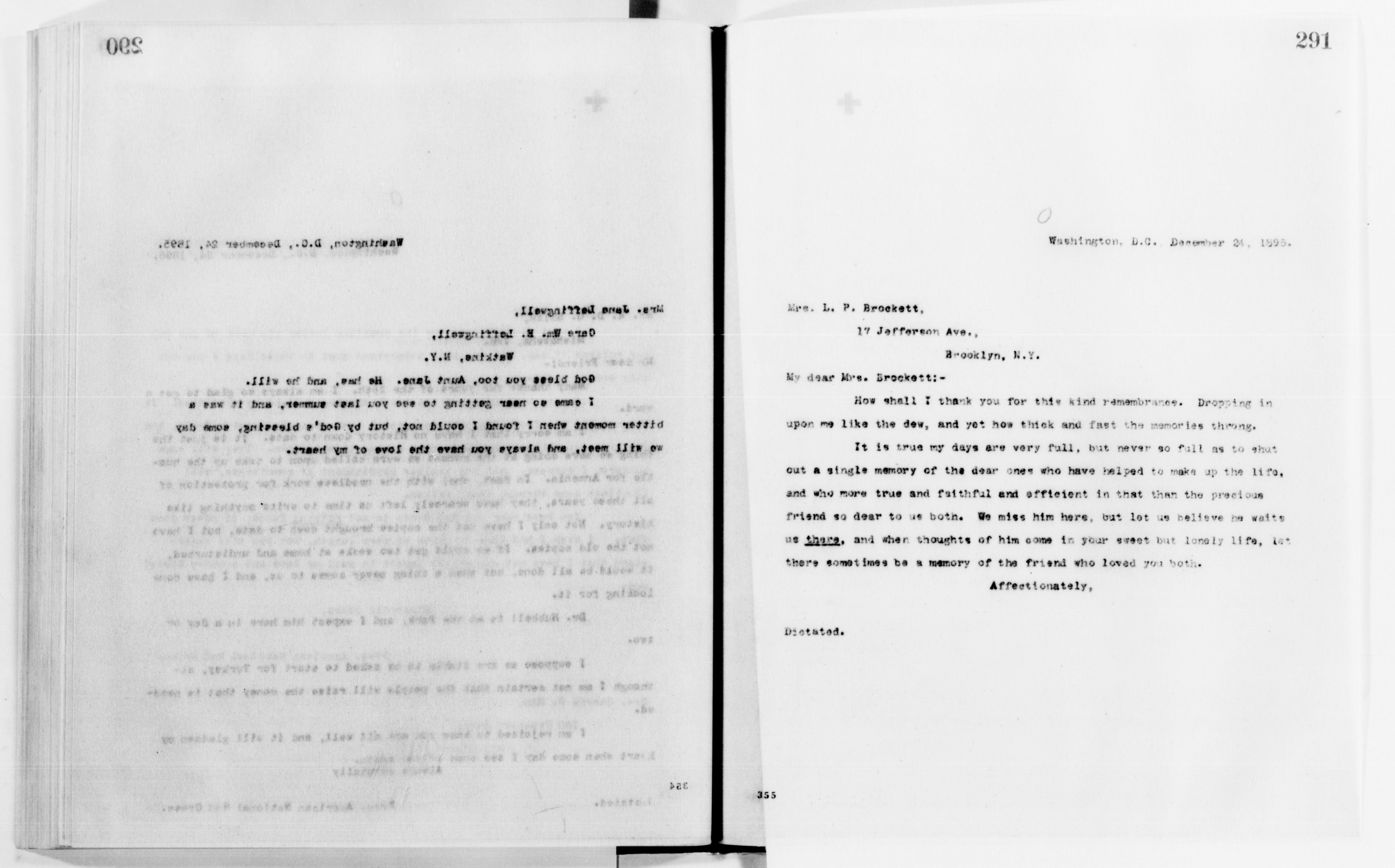 Scanned image of the current content page