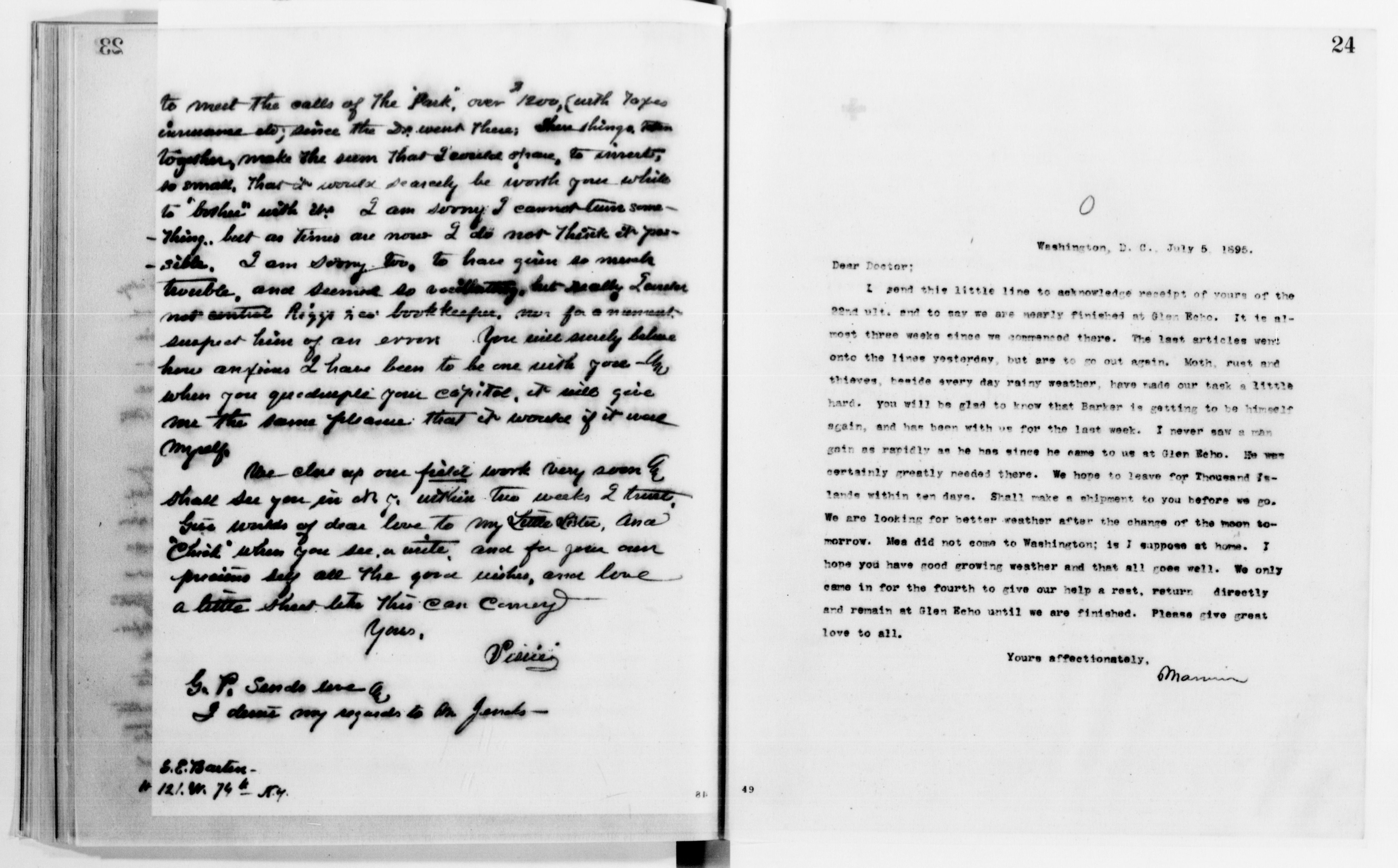 Scanned image of the current content page