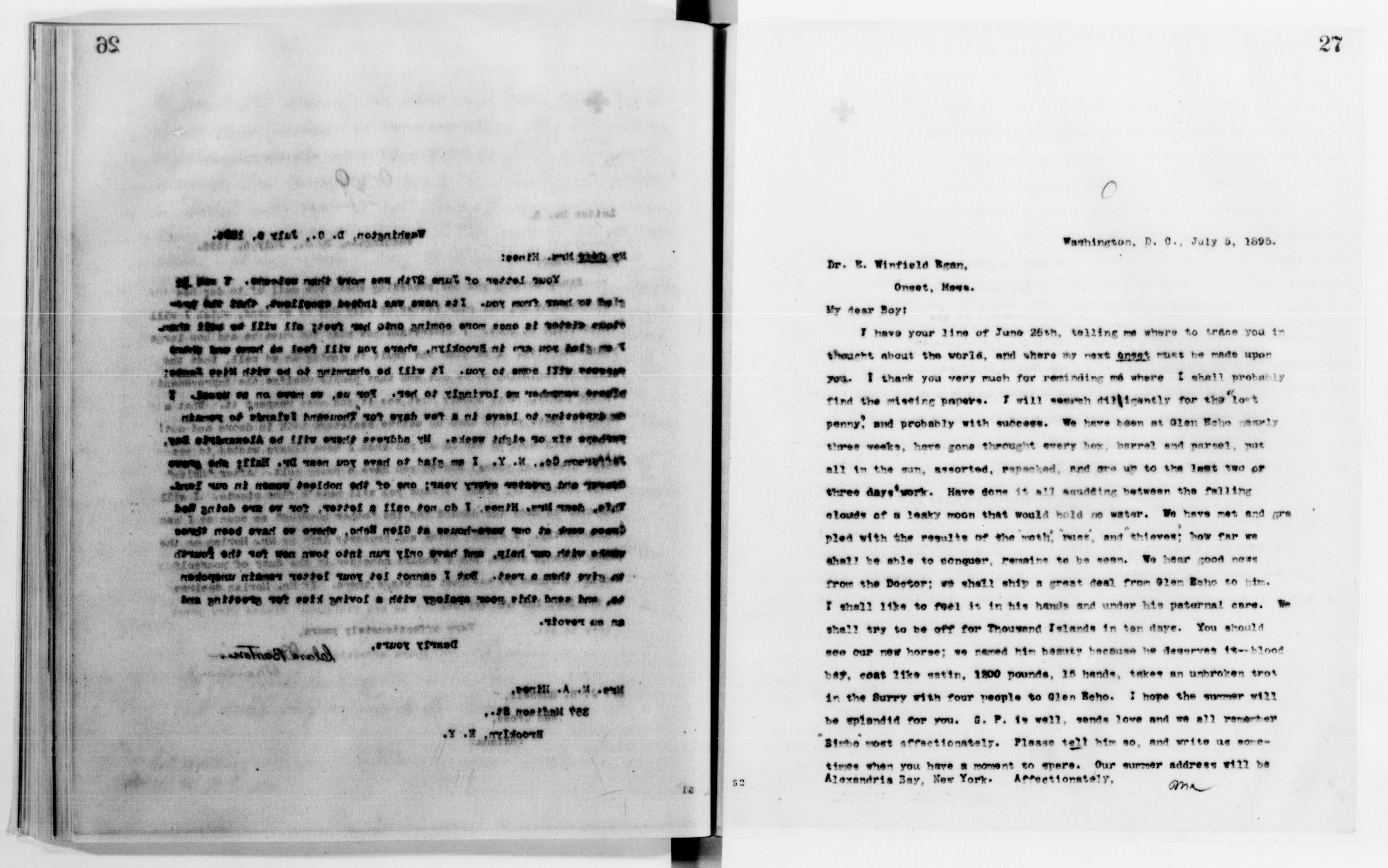 Scanned image of the current content page