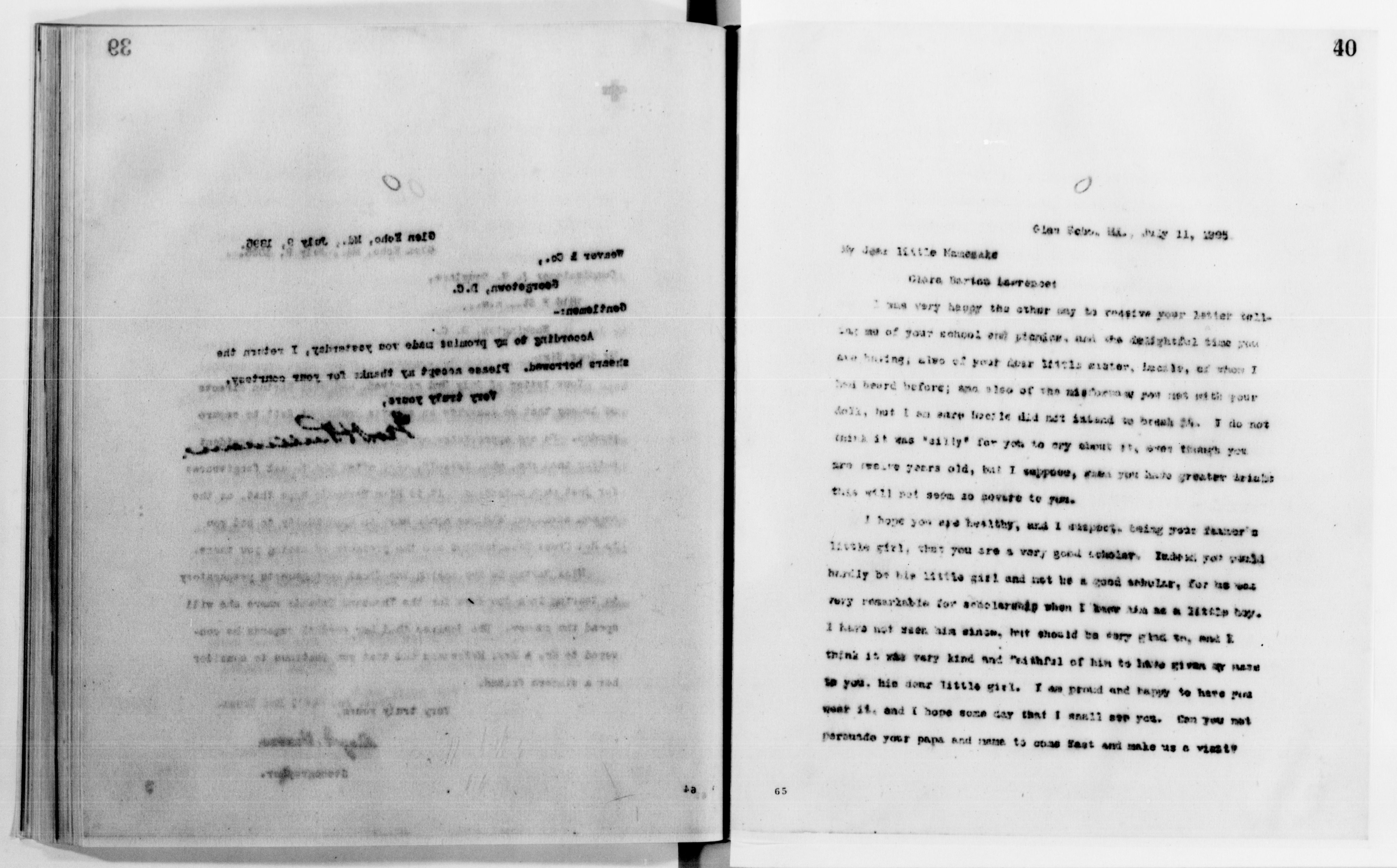 Scanned image of the current content page