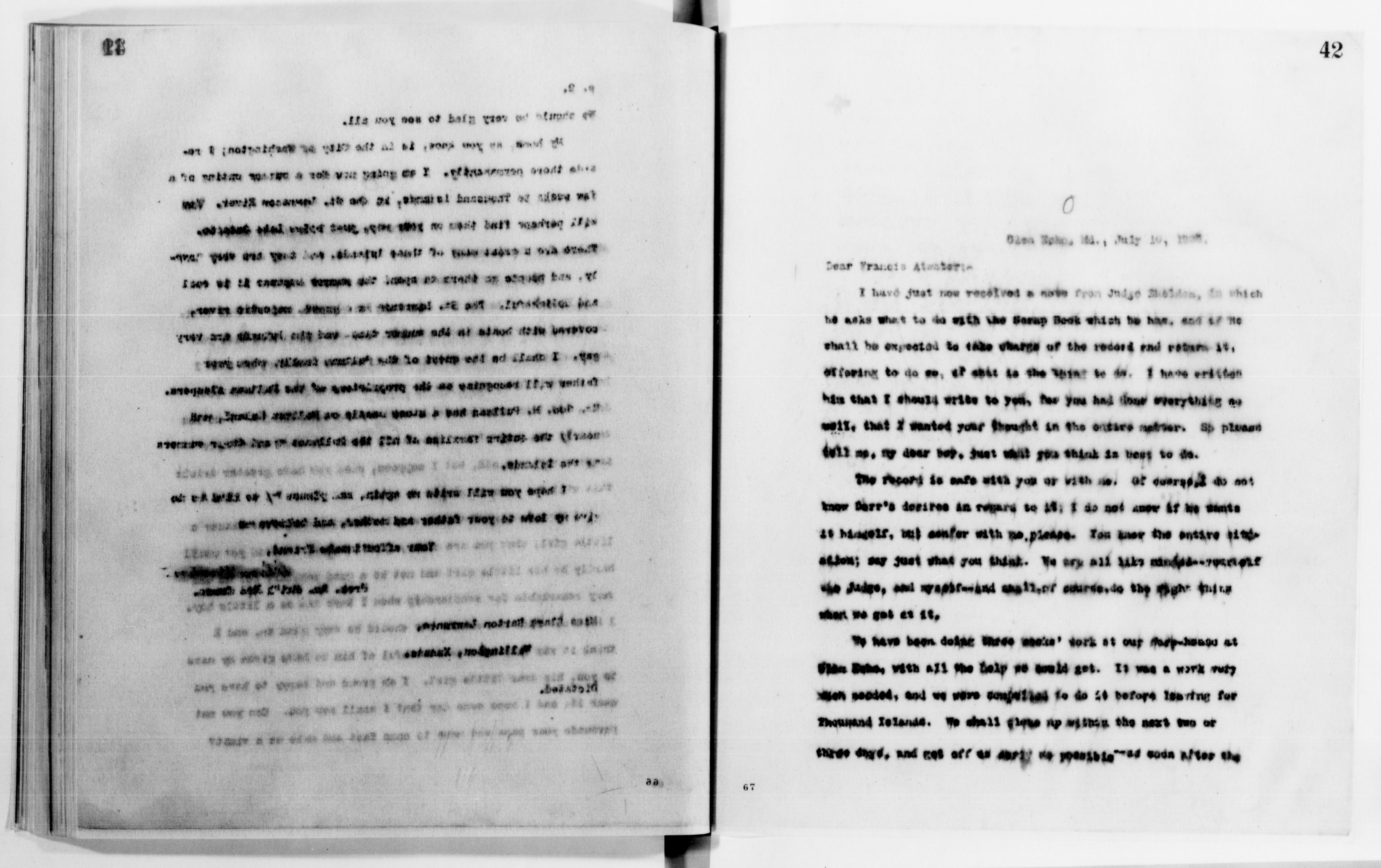 Scanned image of the current content page