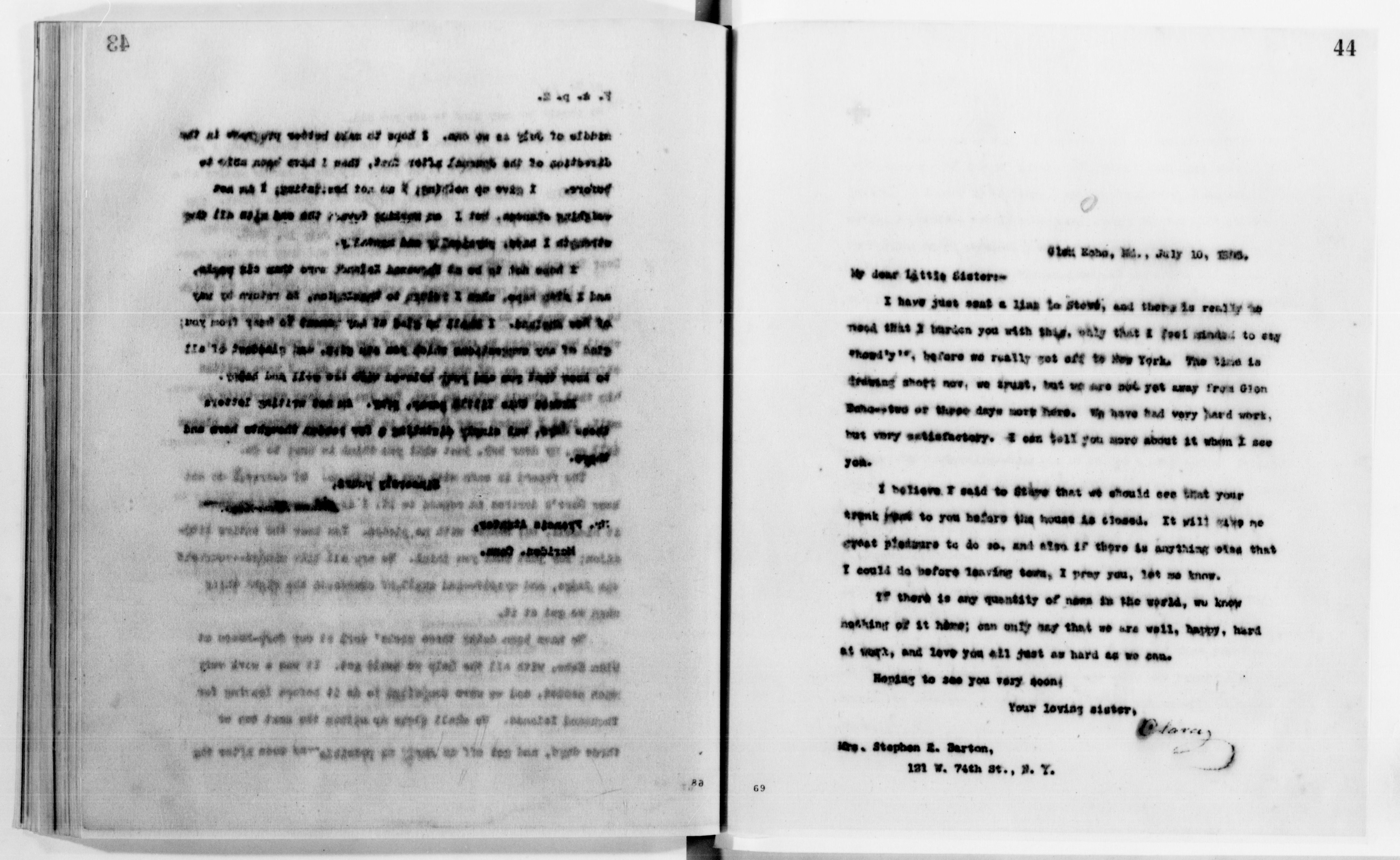 Scanned image of the current content page