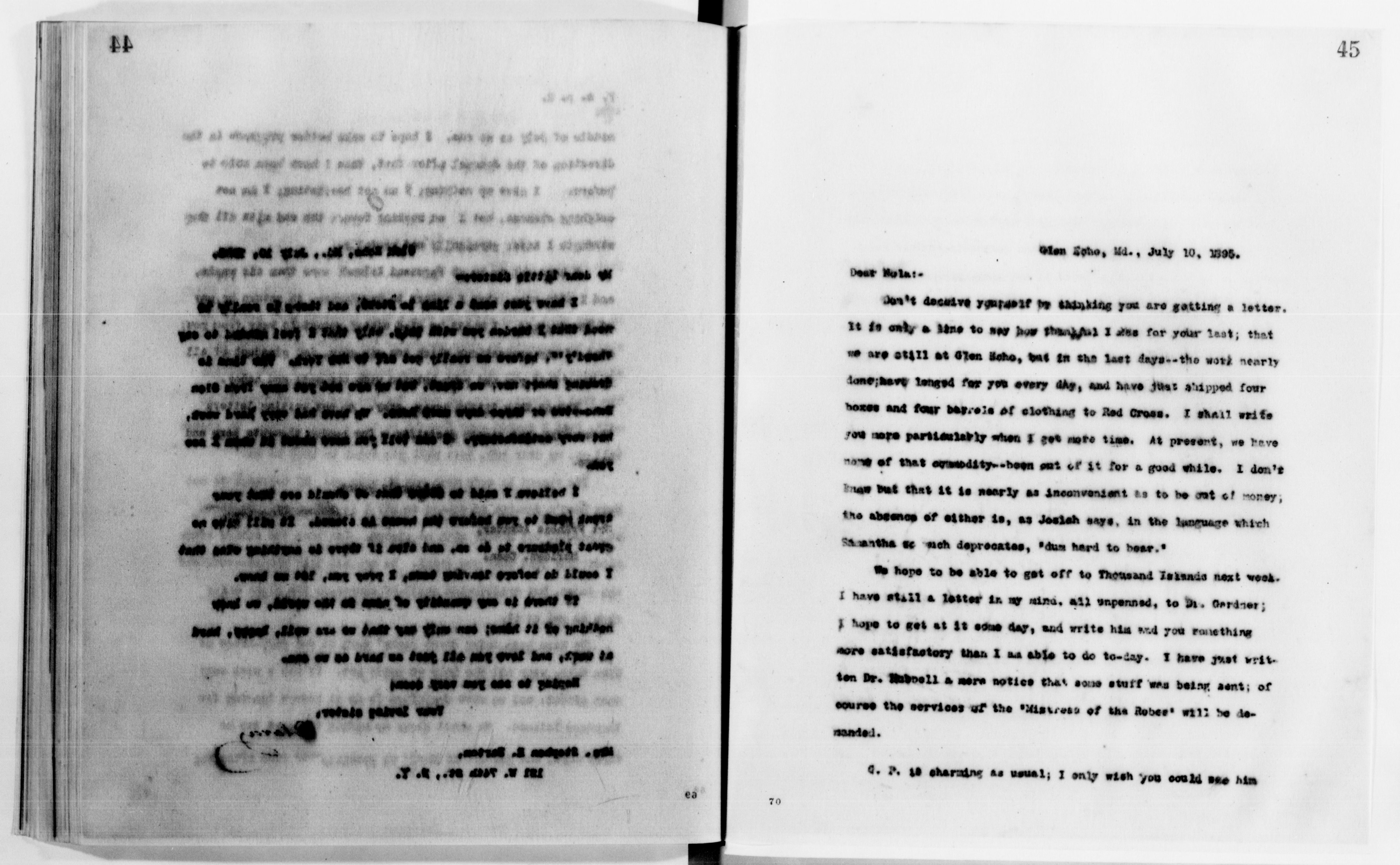 Scanned image of the current content page