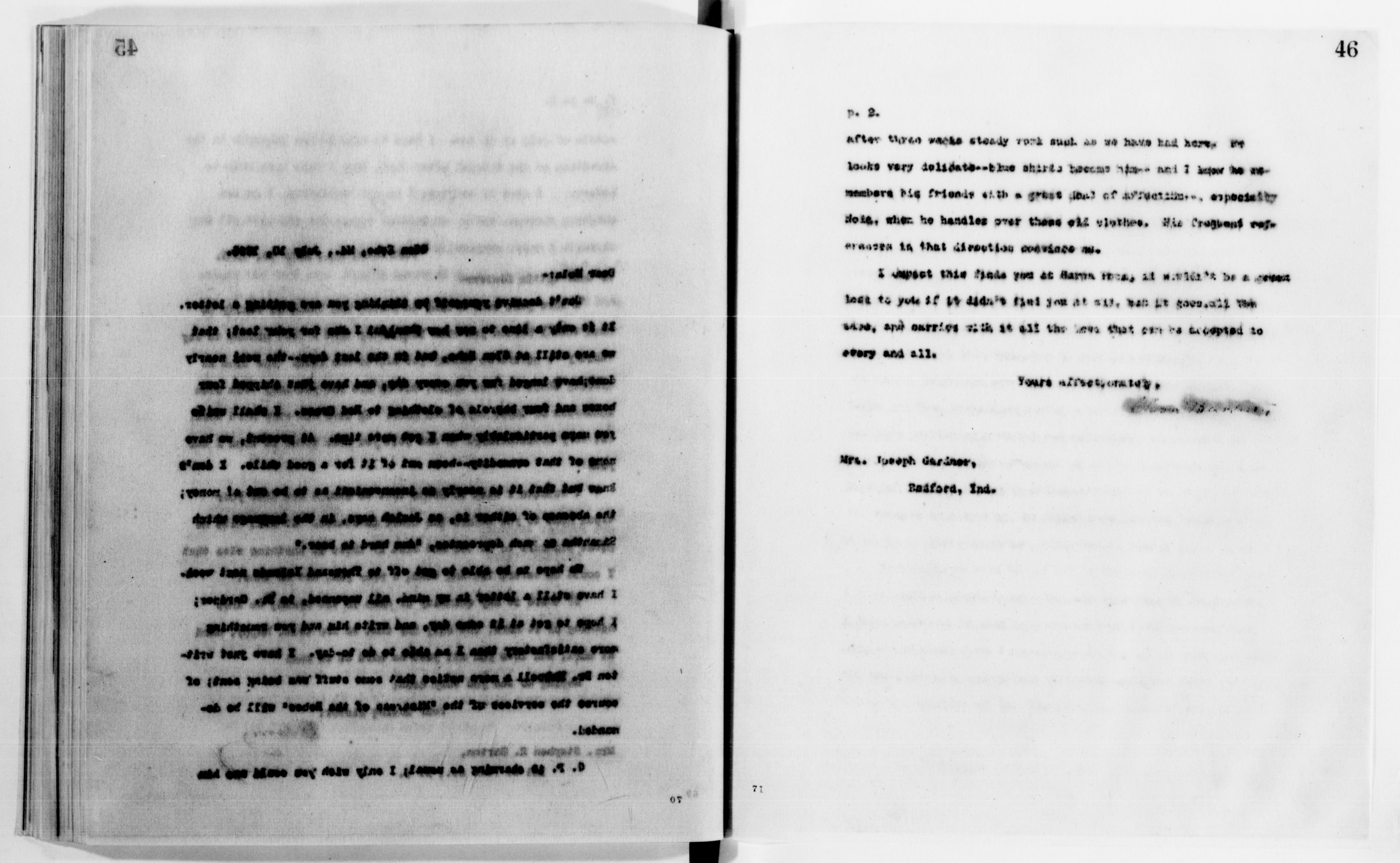 Scanned image of the current content page