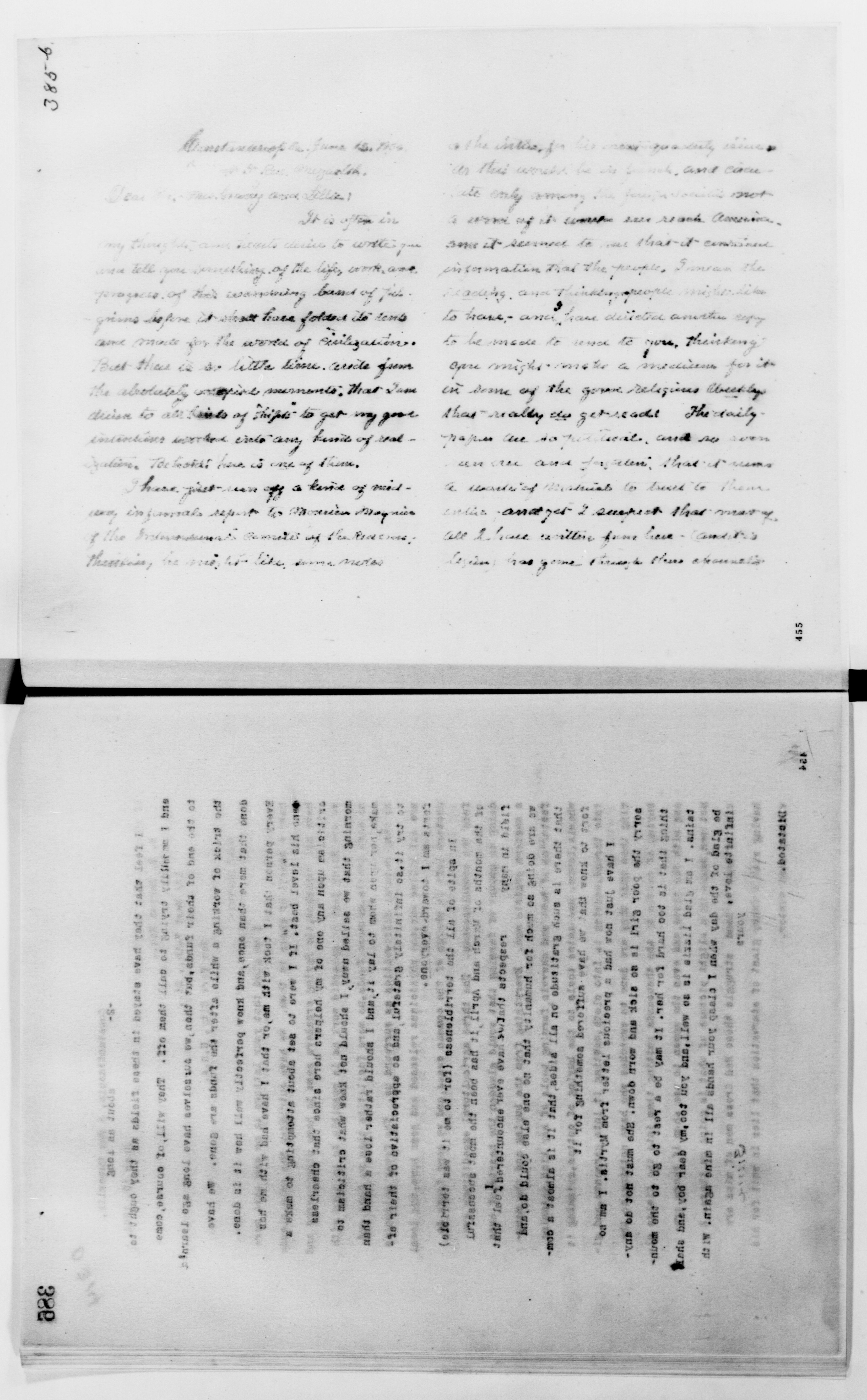 Scanned image of the current content page