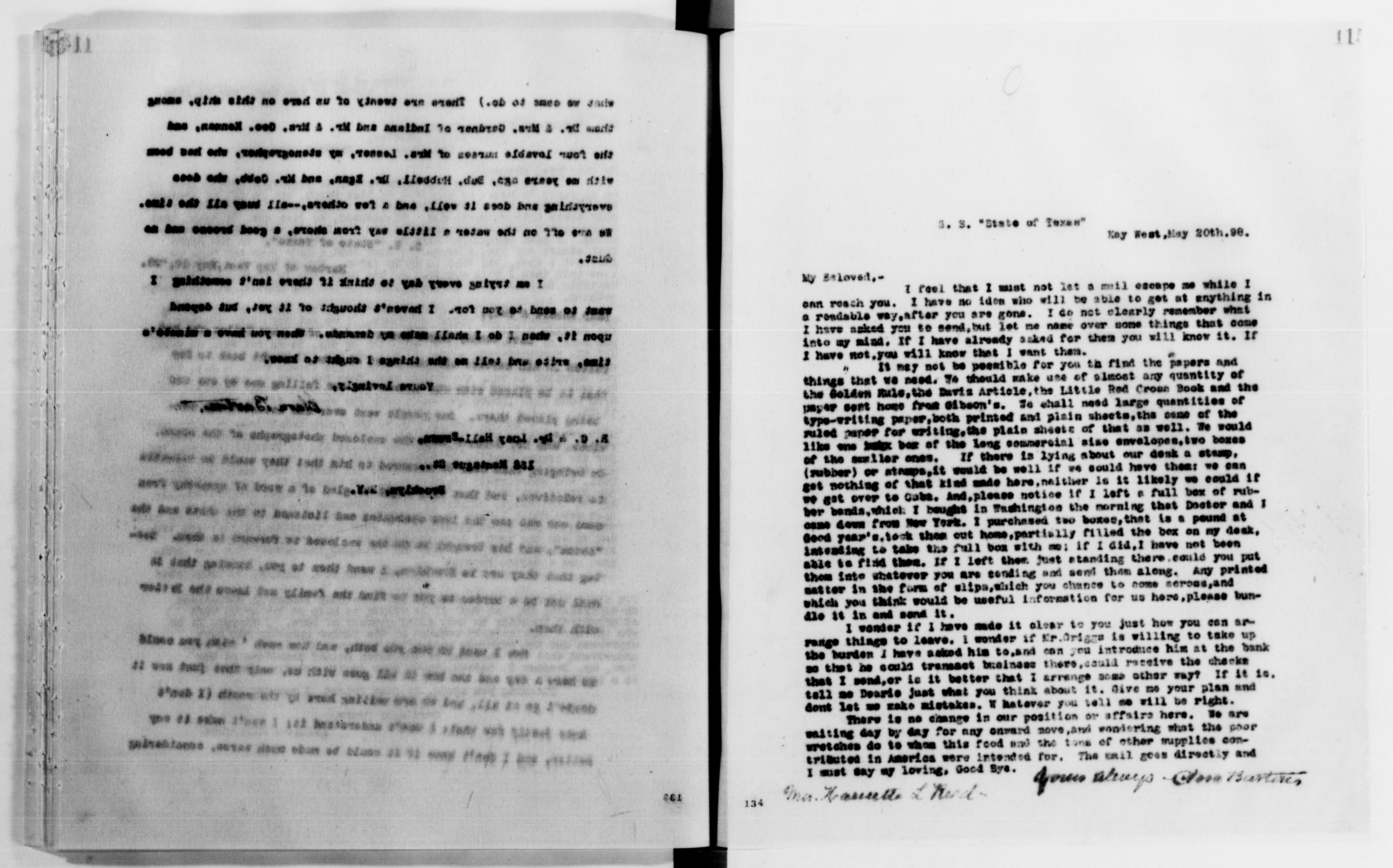 Scanned image of the current content page