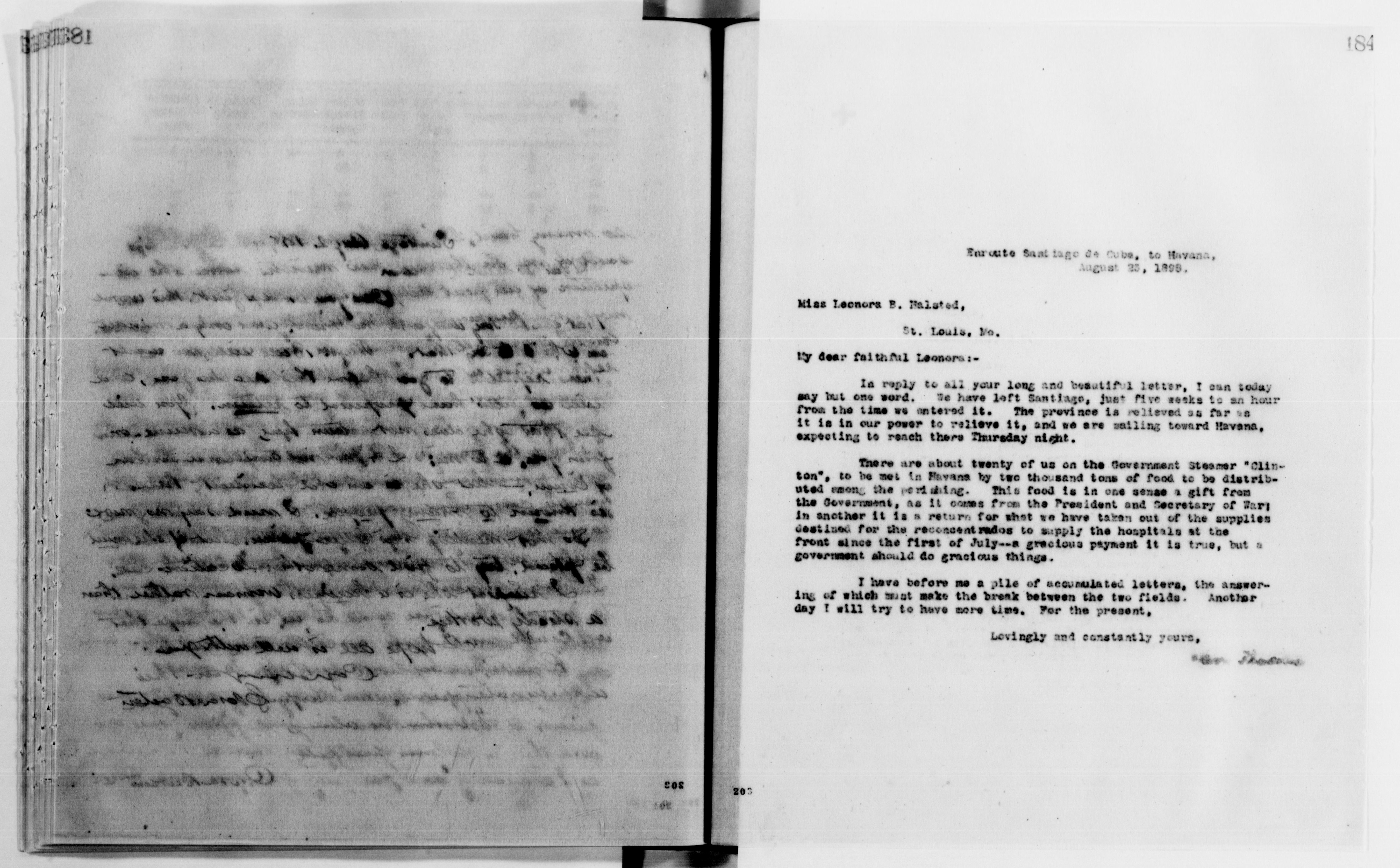 Scanned image of the current content page