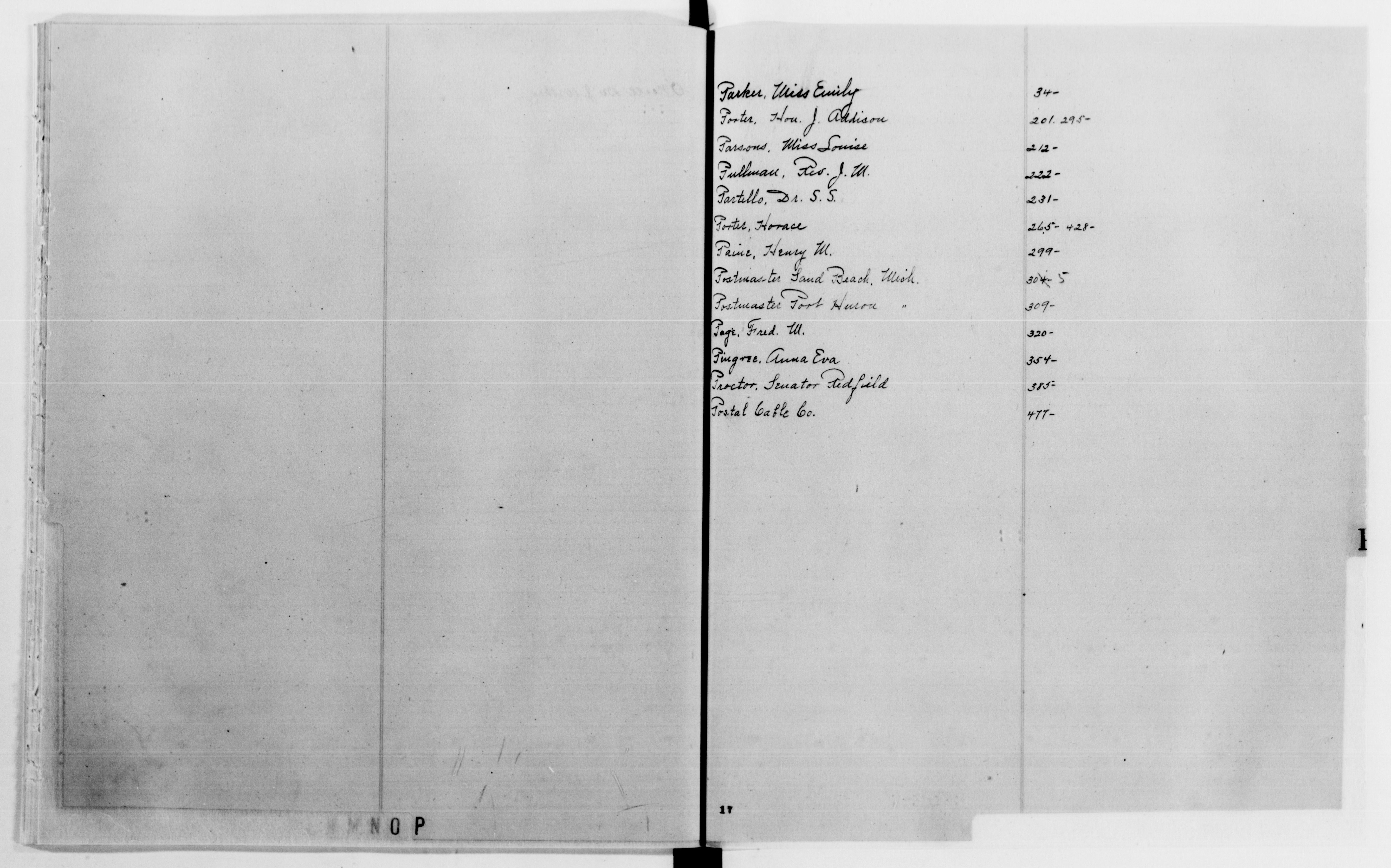 Scanned image of the current content page