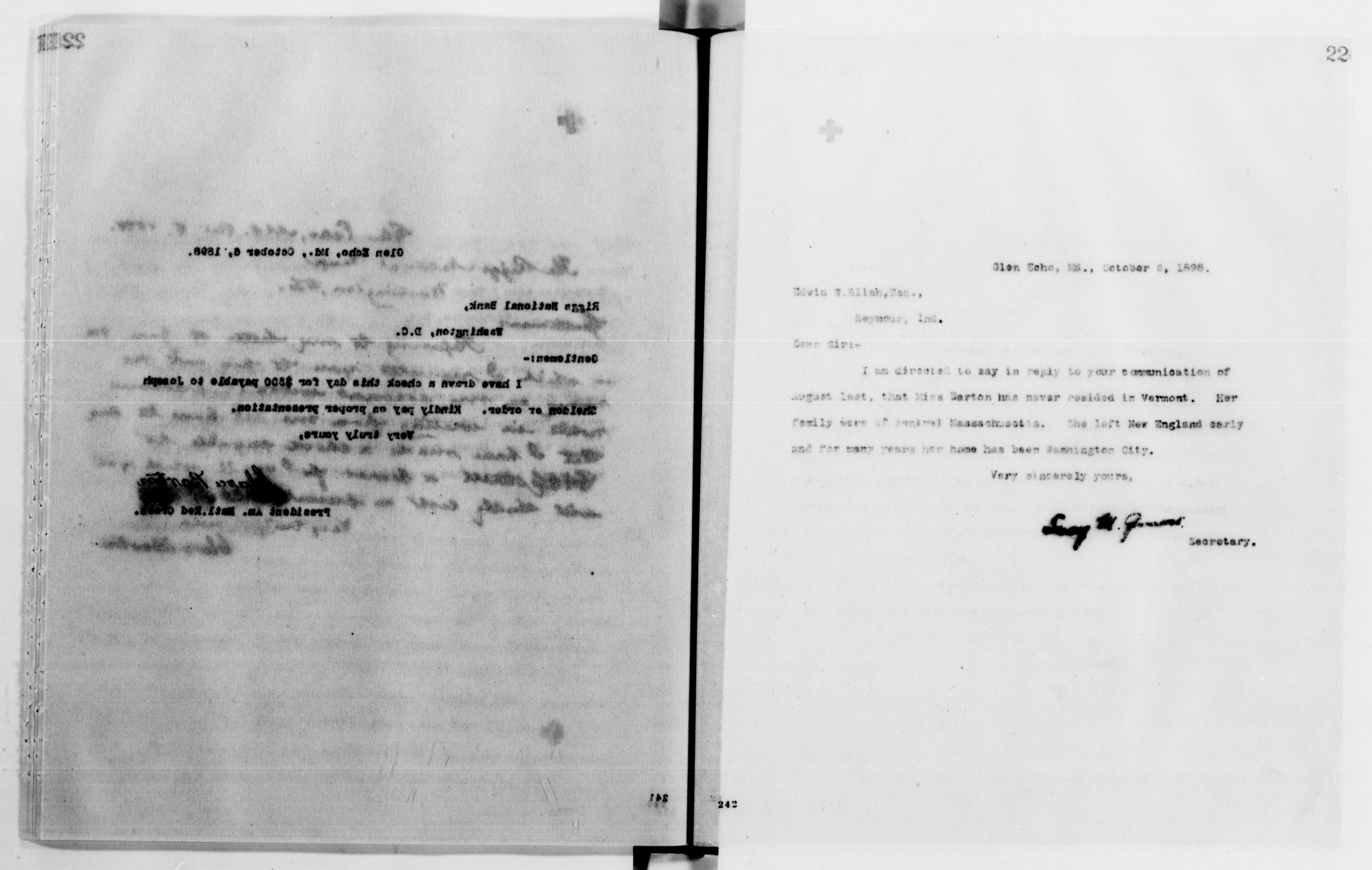 Scanned image of the current content page