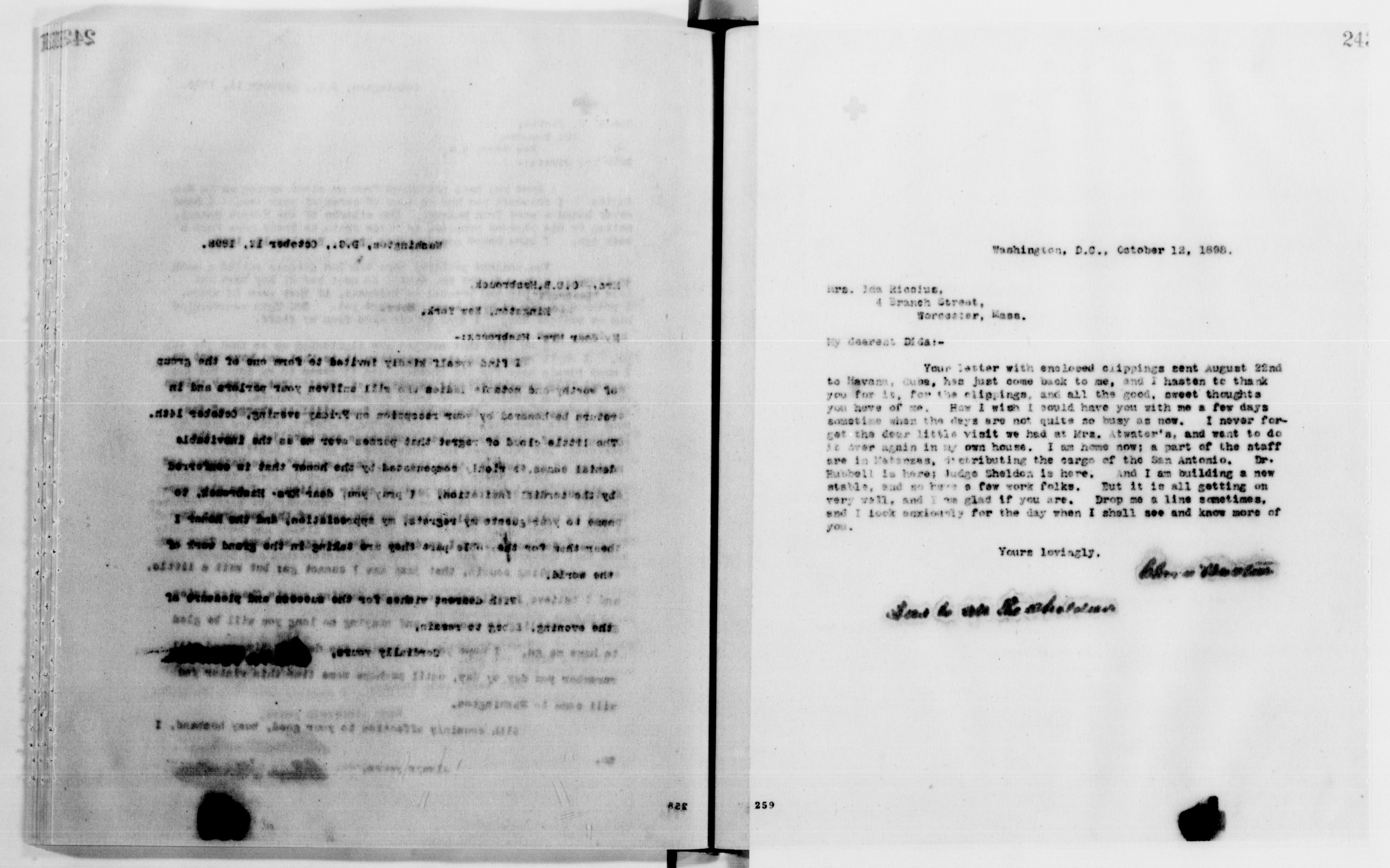 Scanned image of the current content page