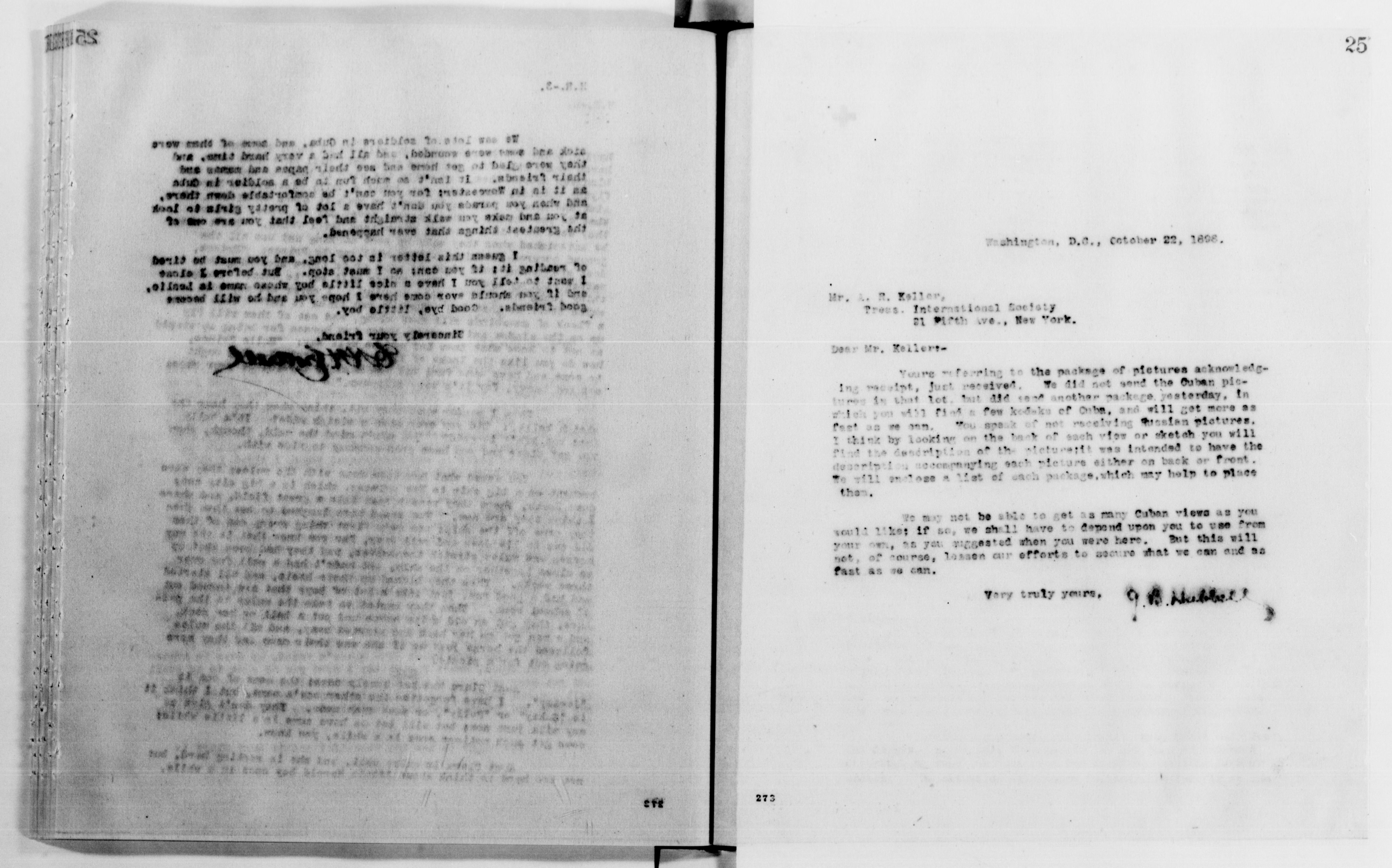 Scanned image of the current content page