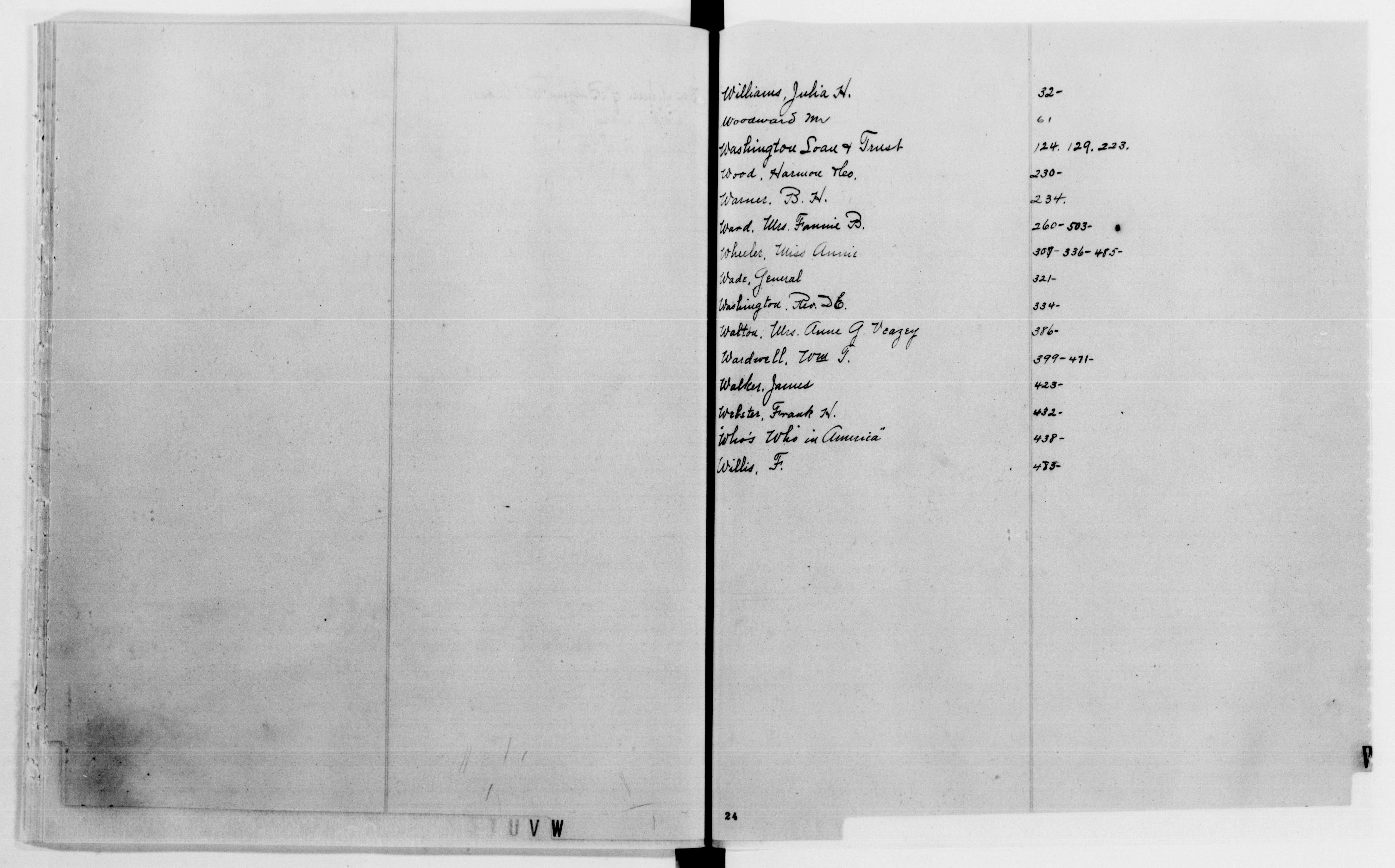 Scanned image of the current content page