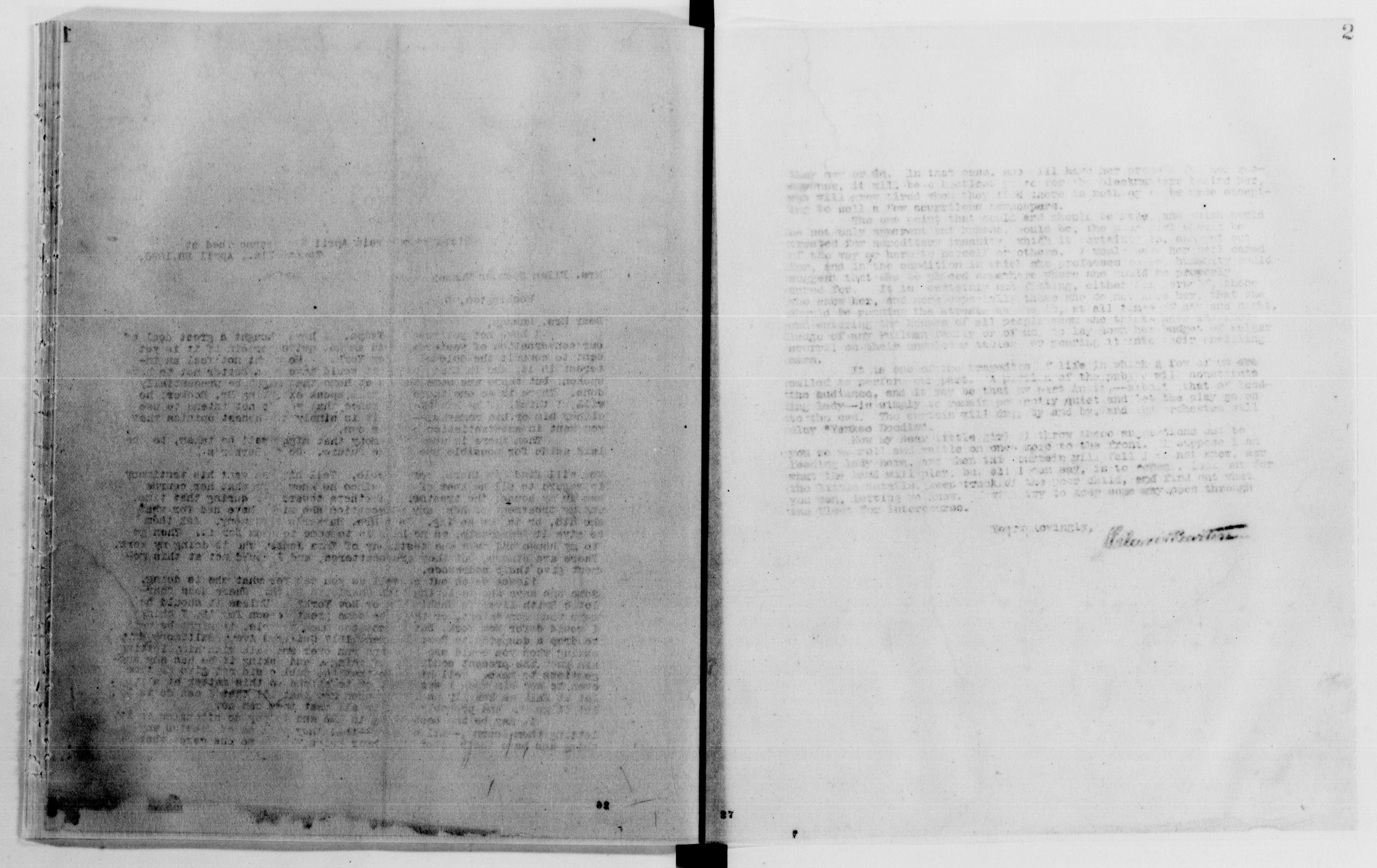 Scanned image of the current content page