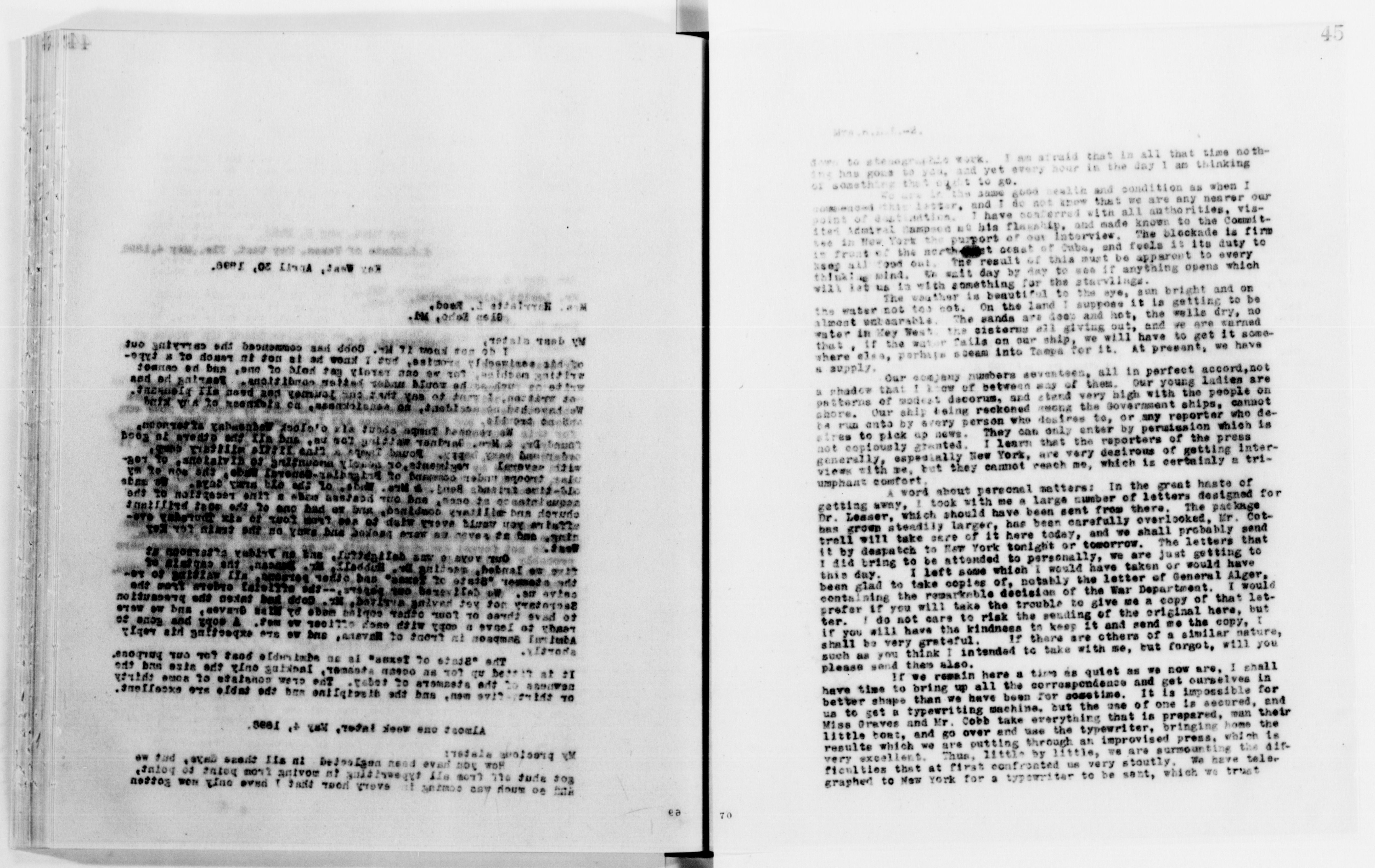 Scanned image of the current content page