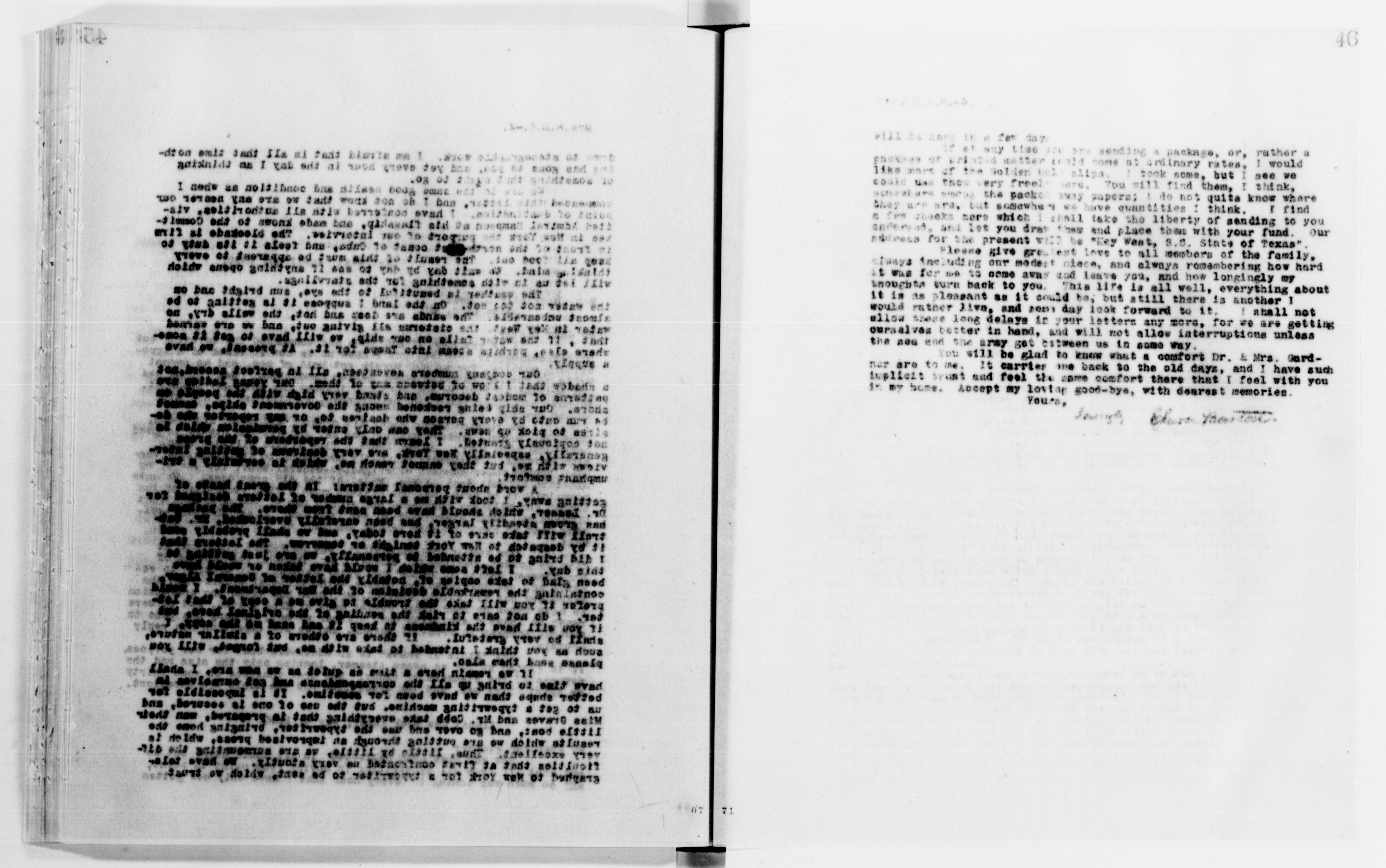 Scanned image of the current content page