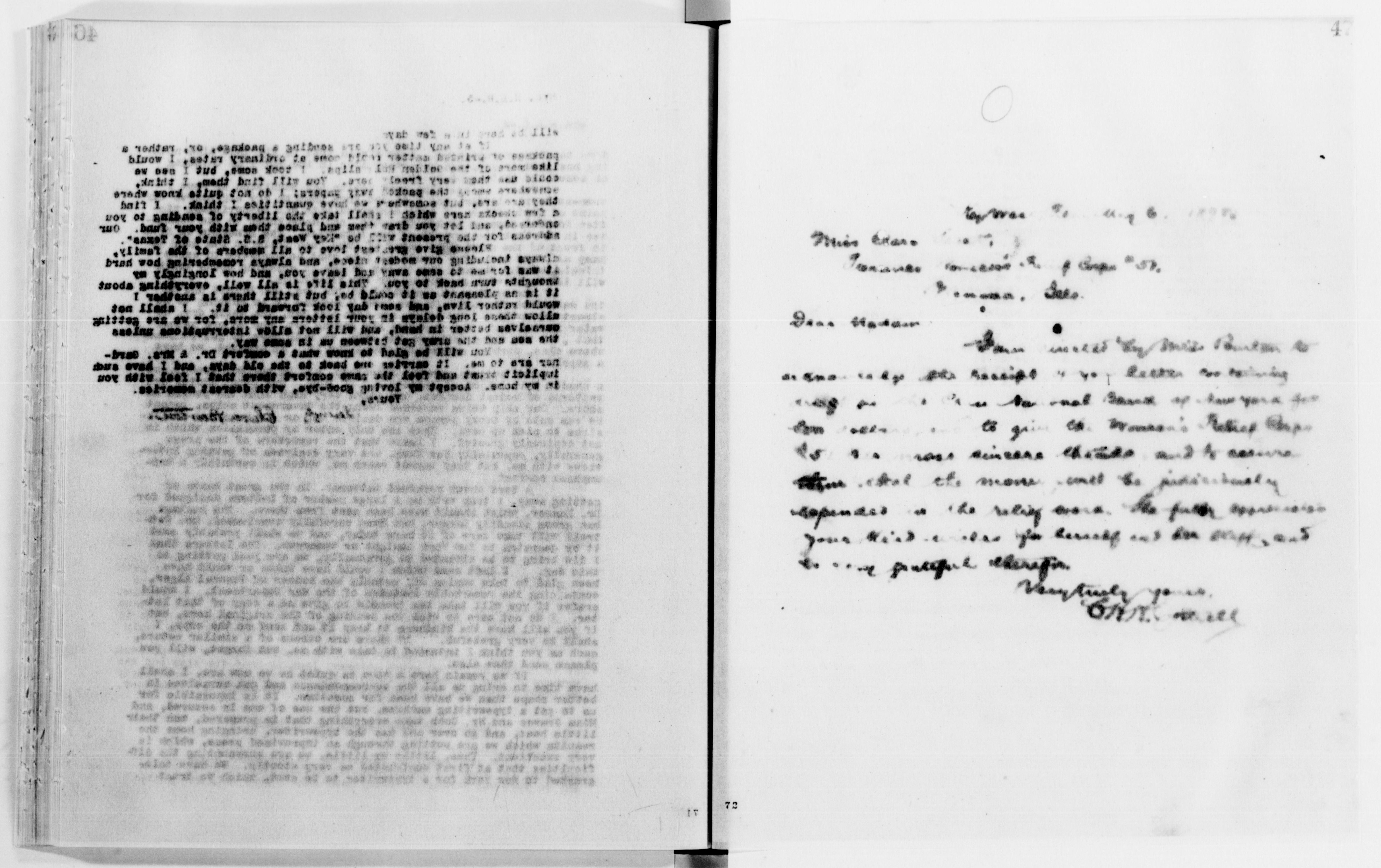 Scanned image of the current content page