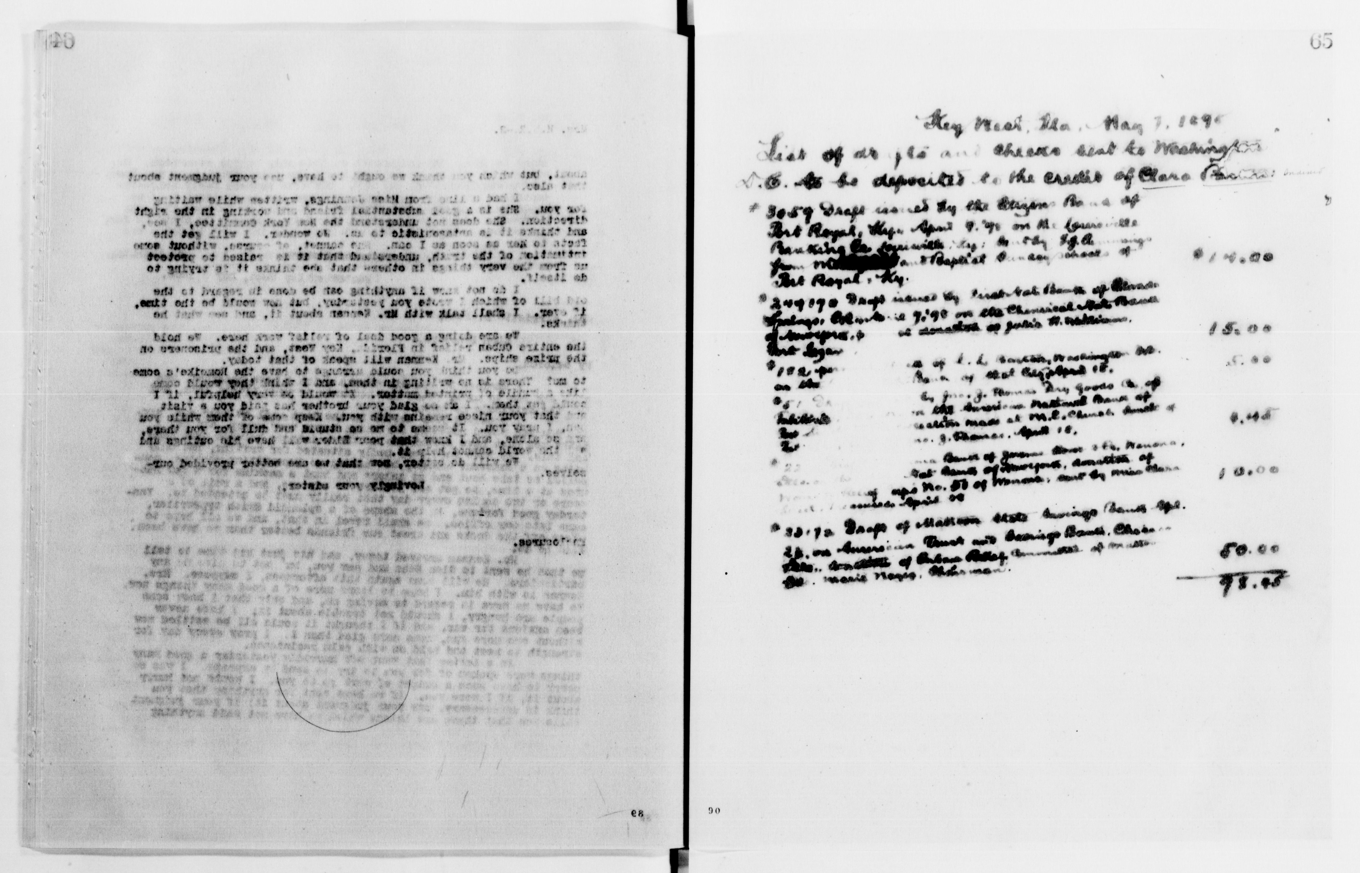Scanned image of the current content page