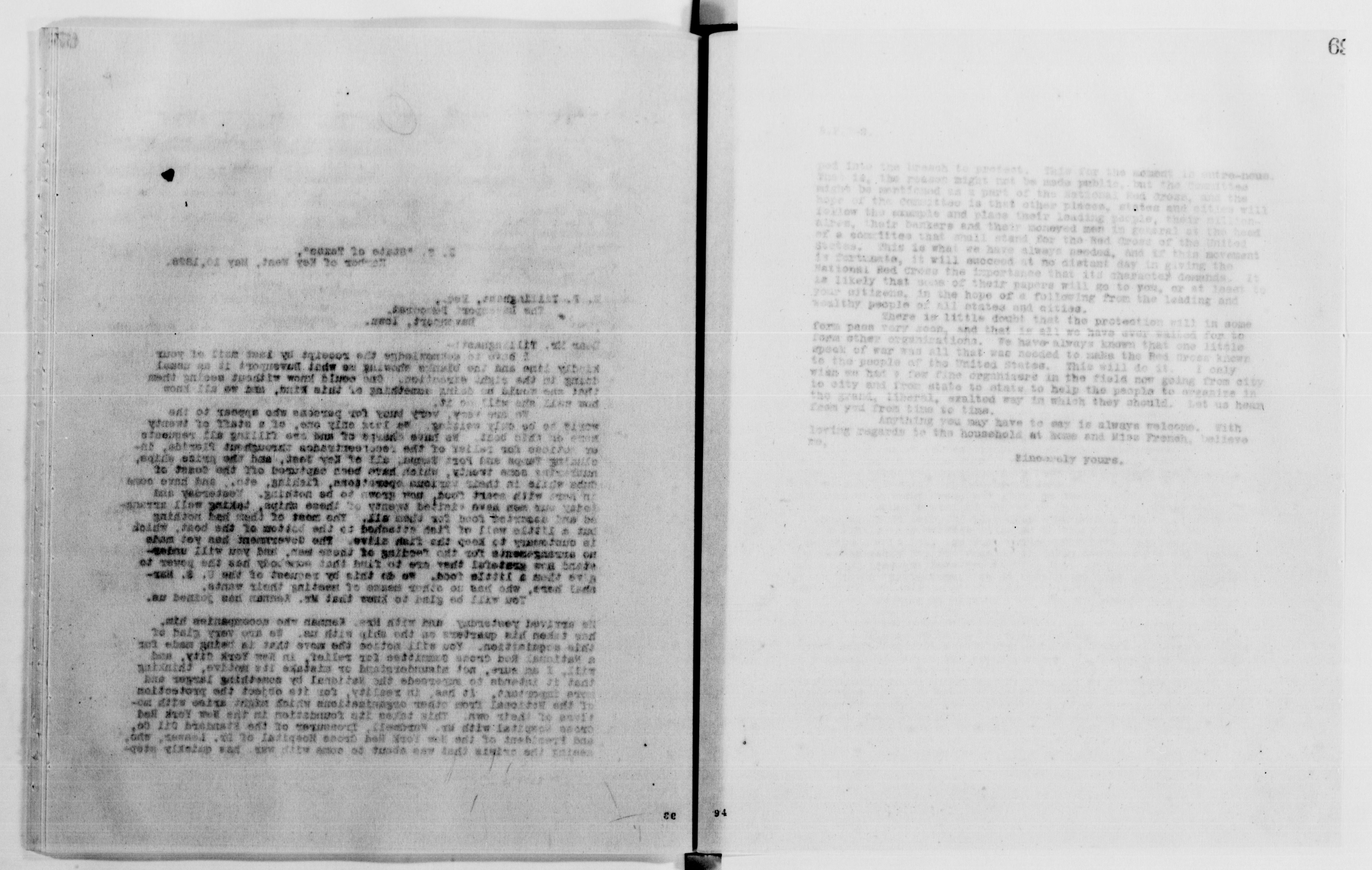 Scanned image of the current content page