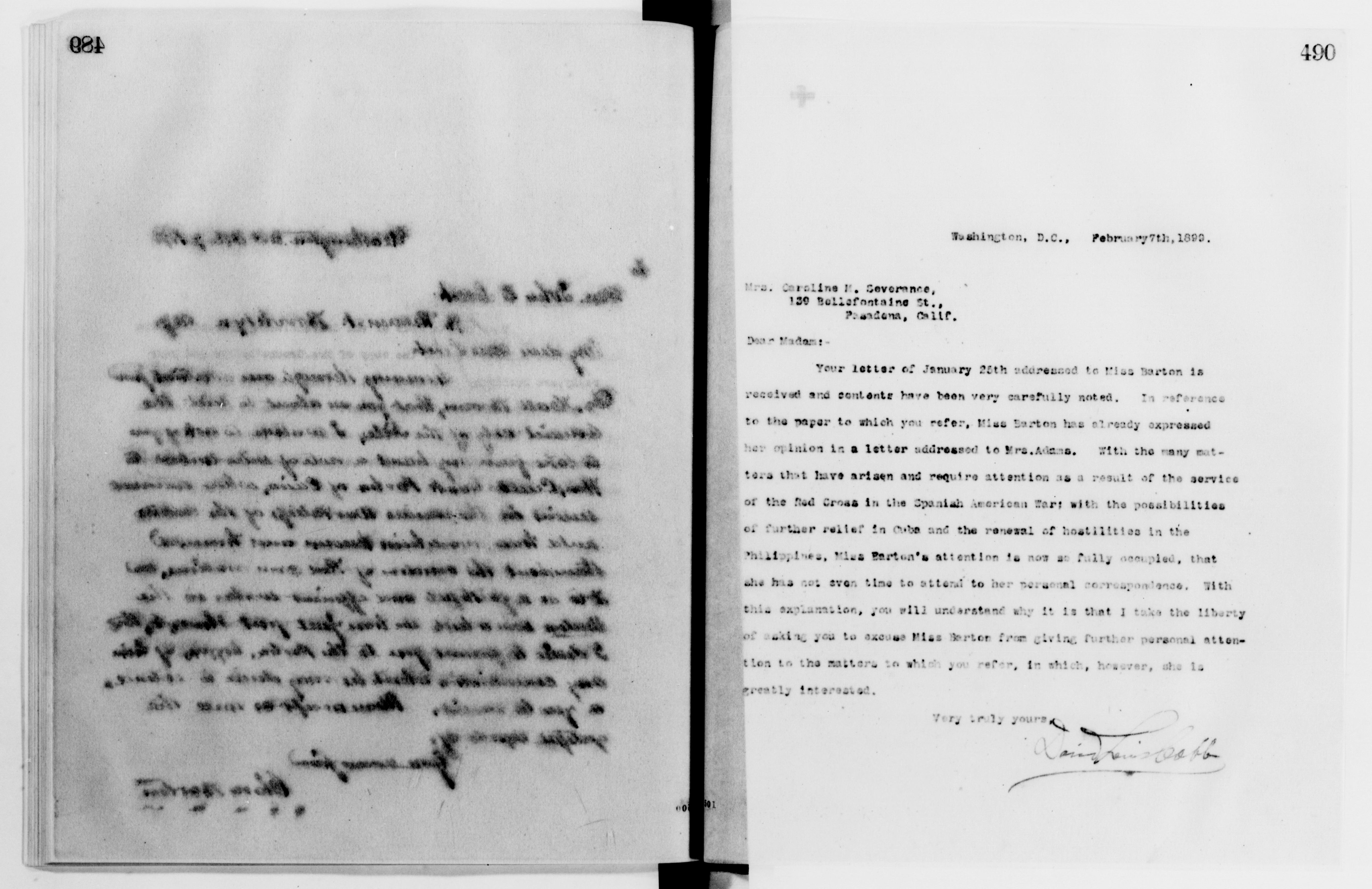 Scanned image of the current content page