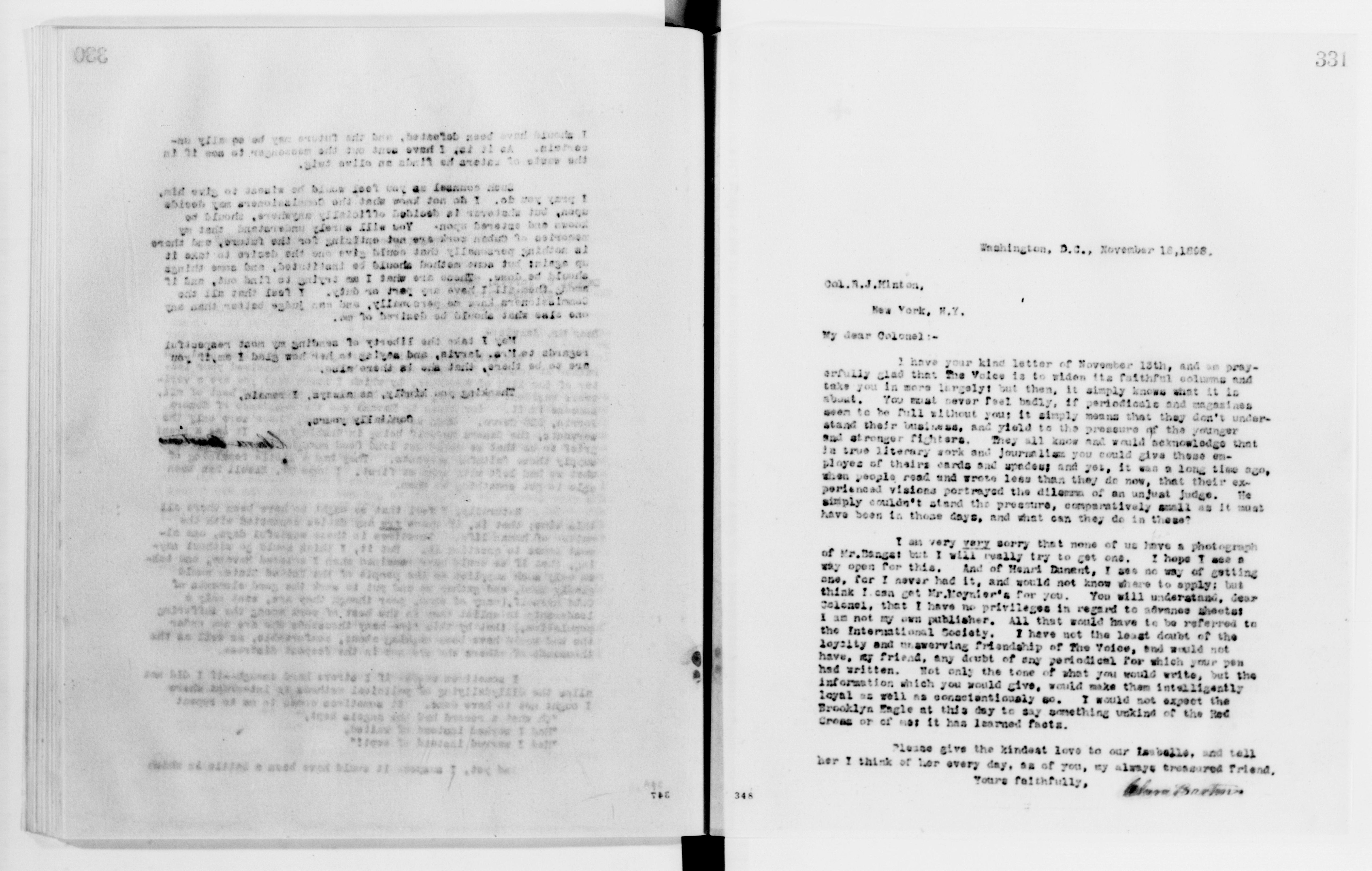 Scanned image of the current content page