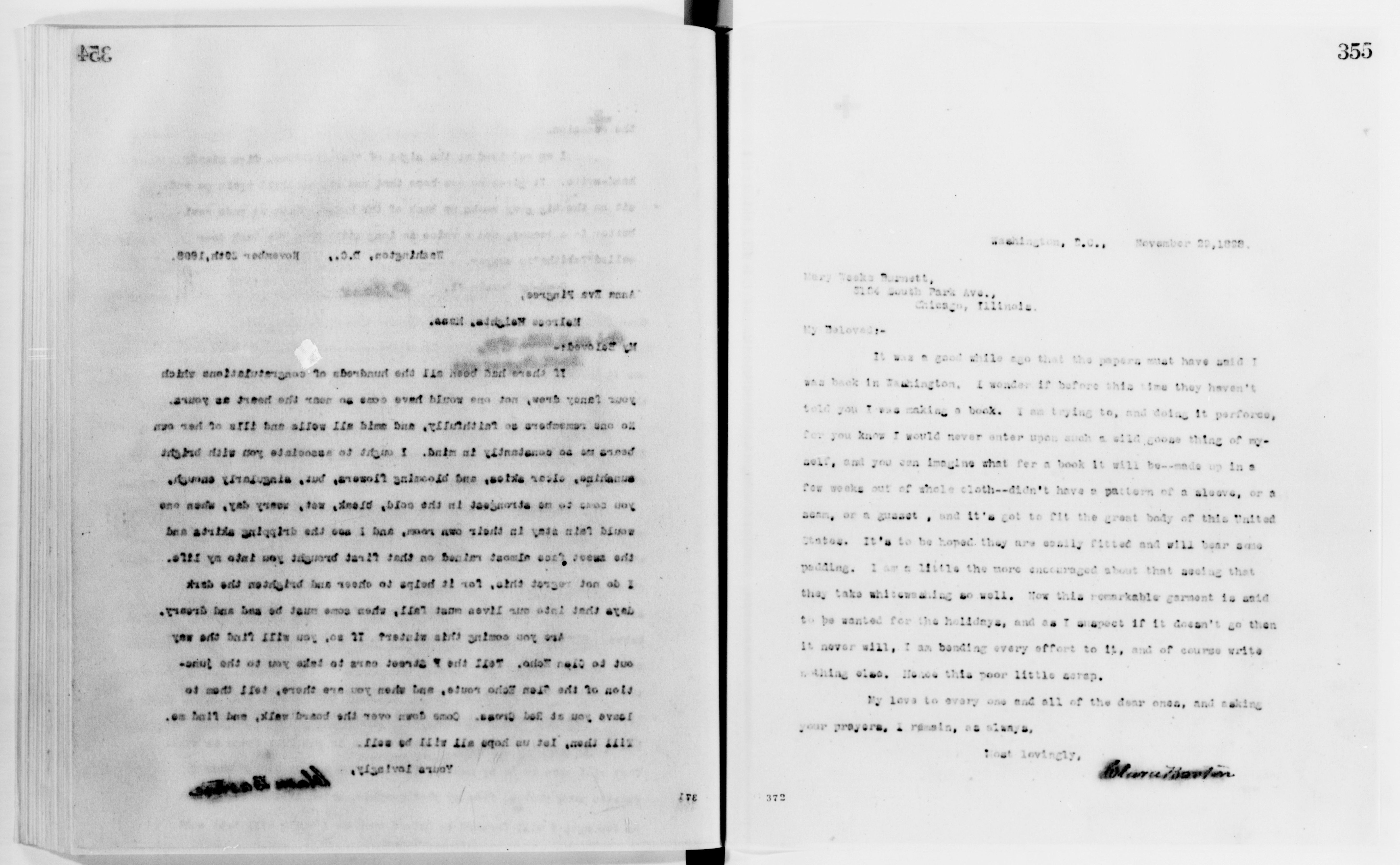 Scanned image of the current content page