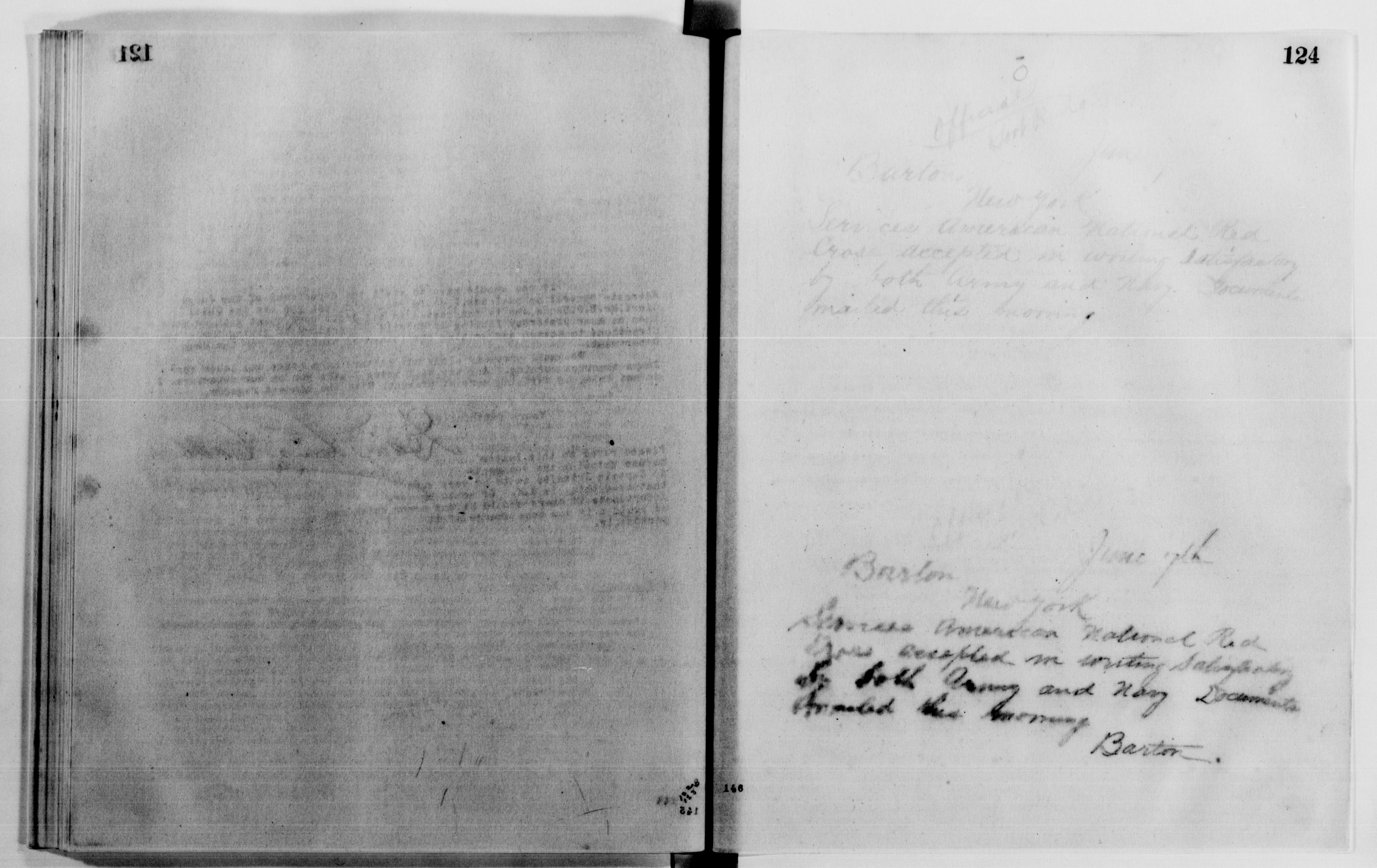 Scanned image of the current content page