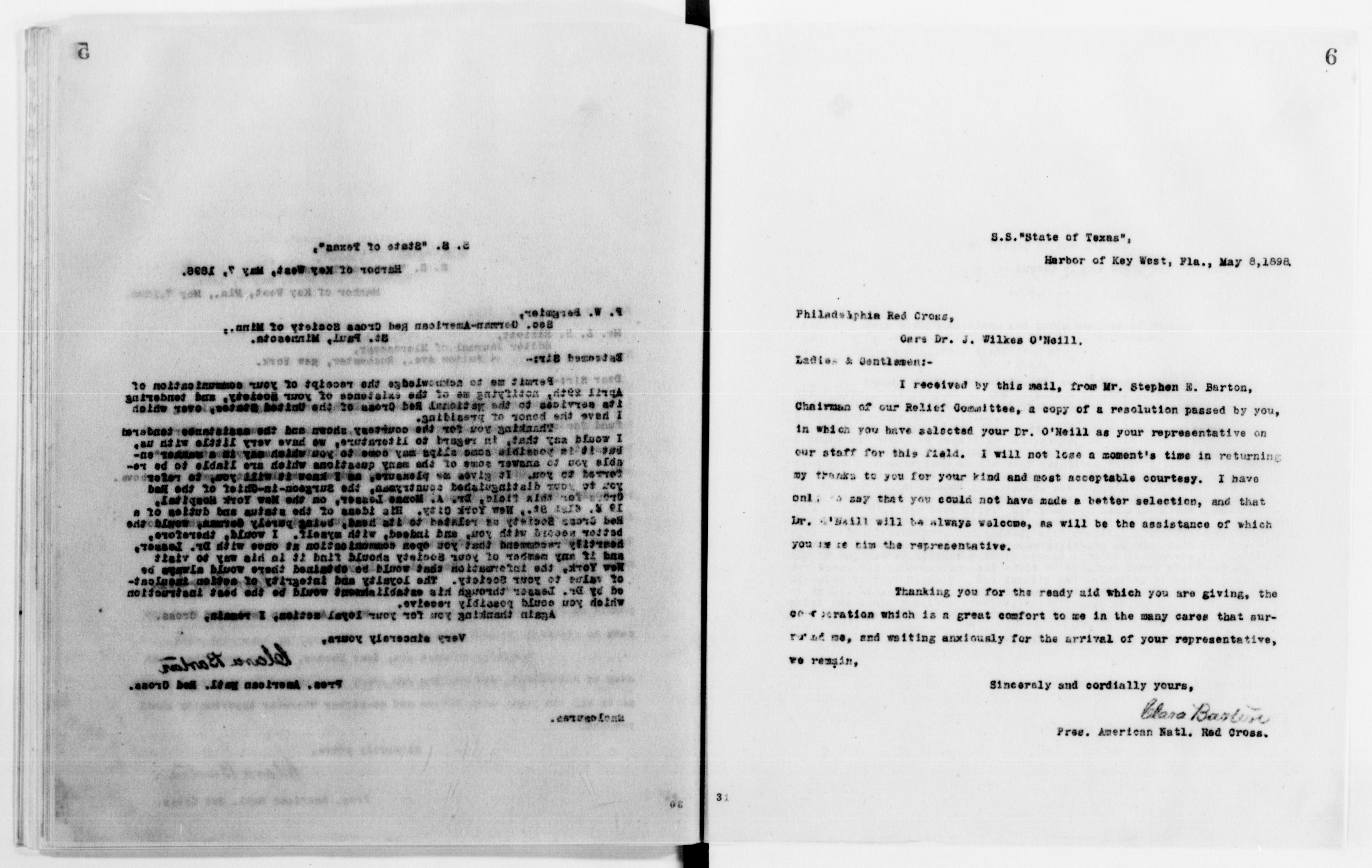 Scanned image of the current content page