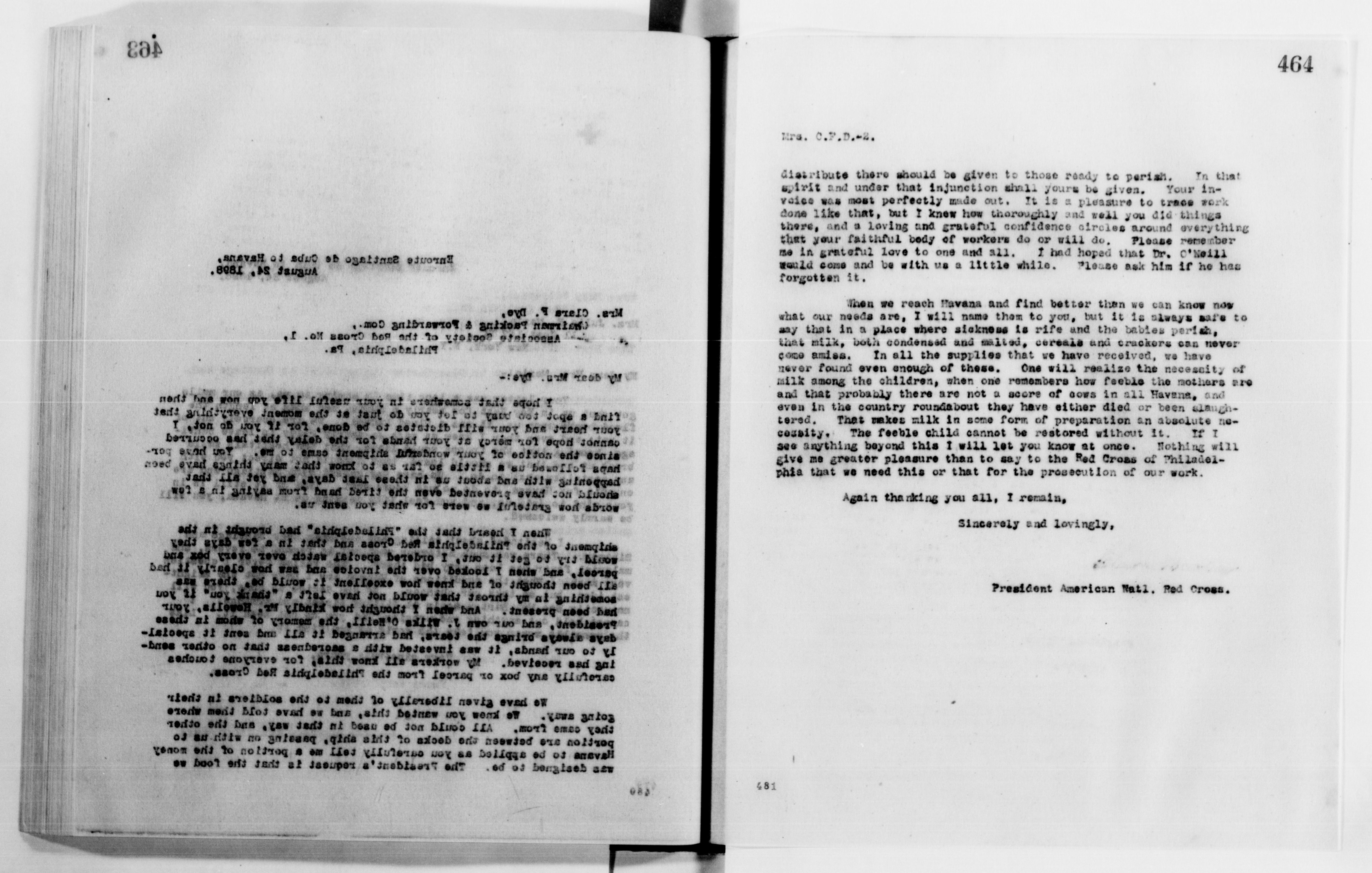 Scanned image of the current content page