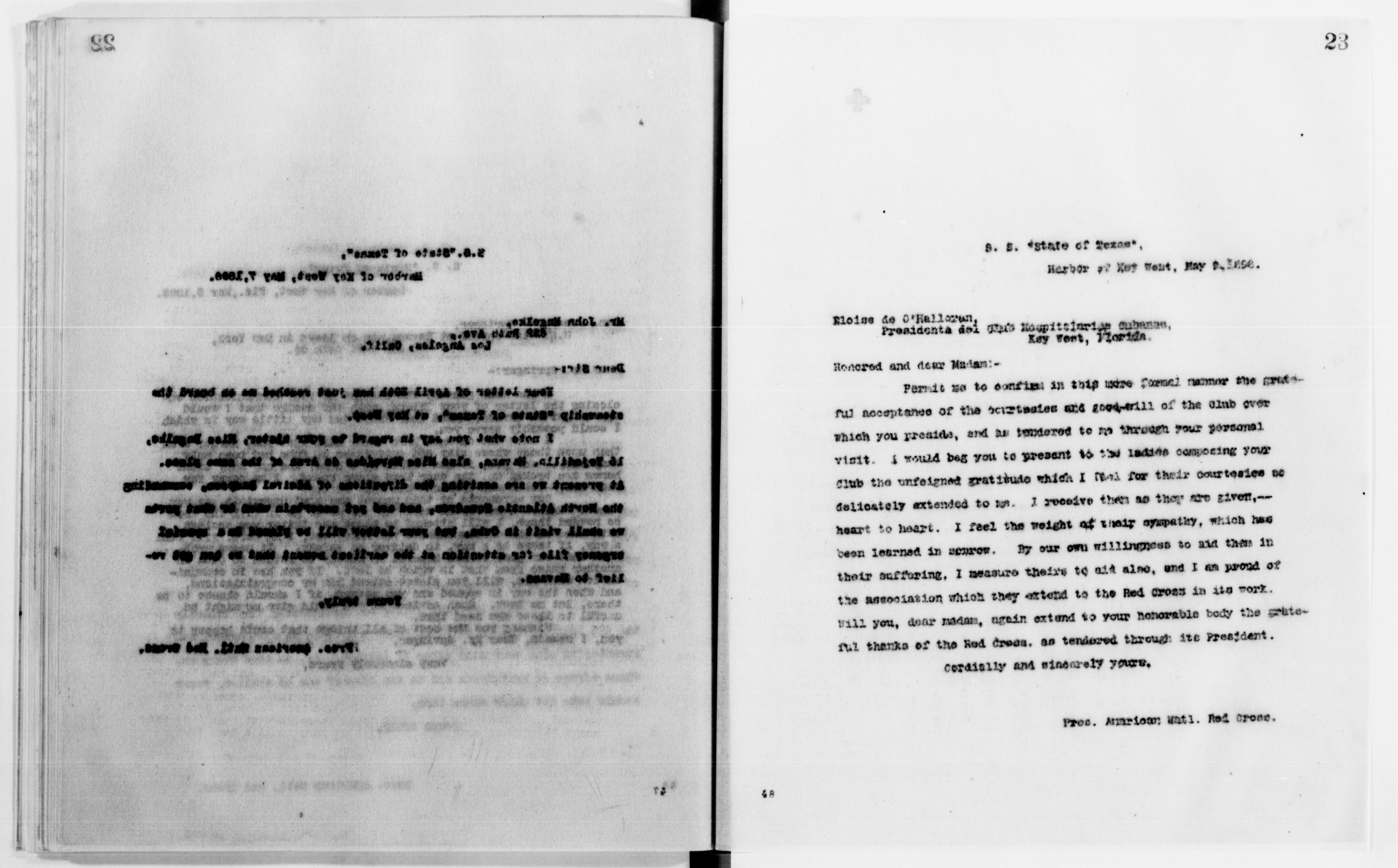 Scanned image of the current content page