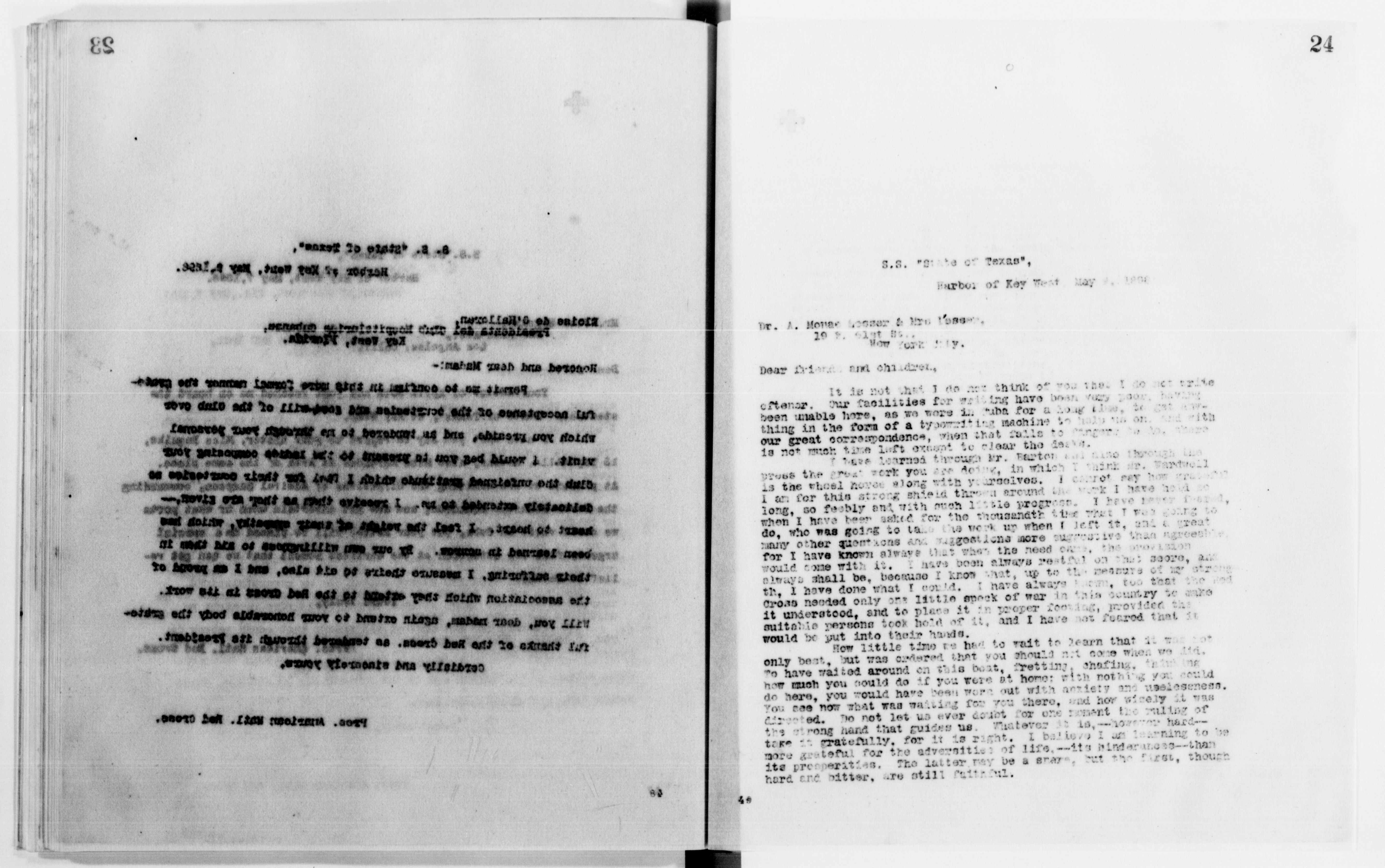 Scanned image of the current content page