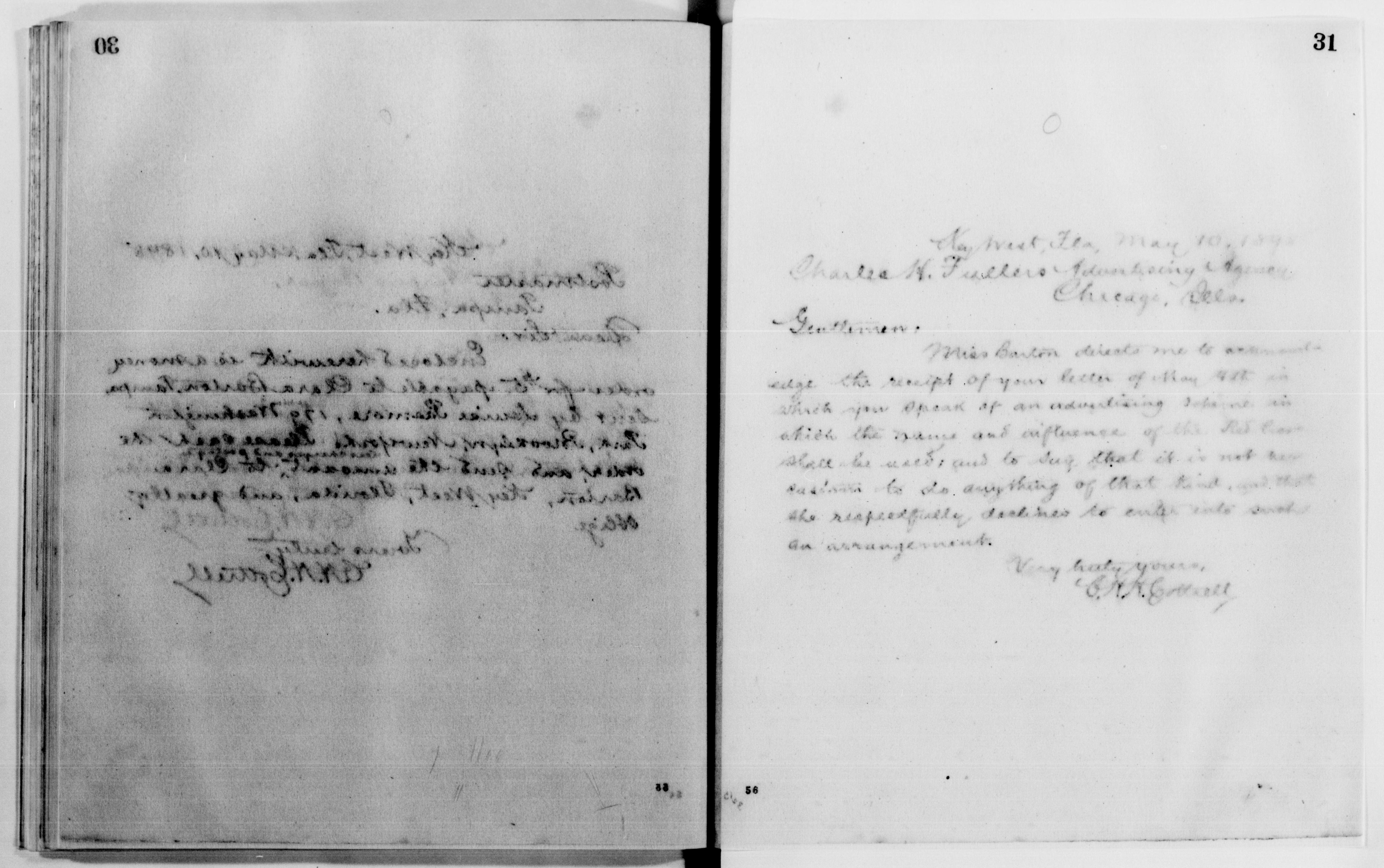 Scanned image of the current content page
