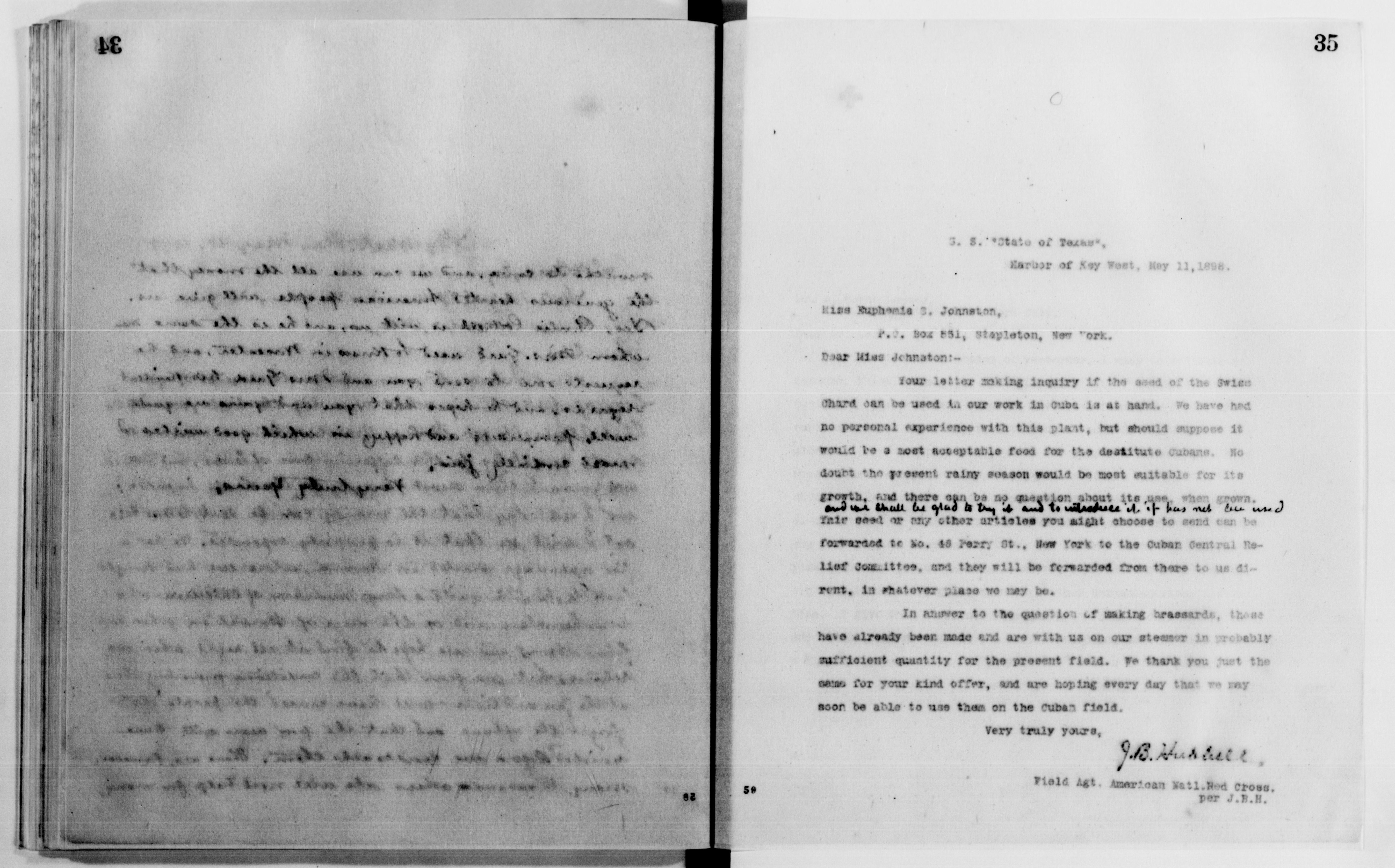 Scanned image of the current content page