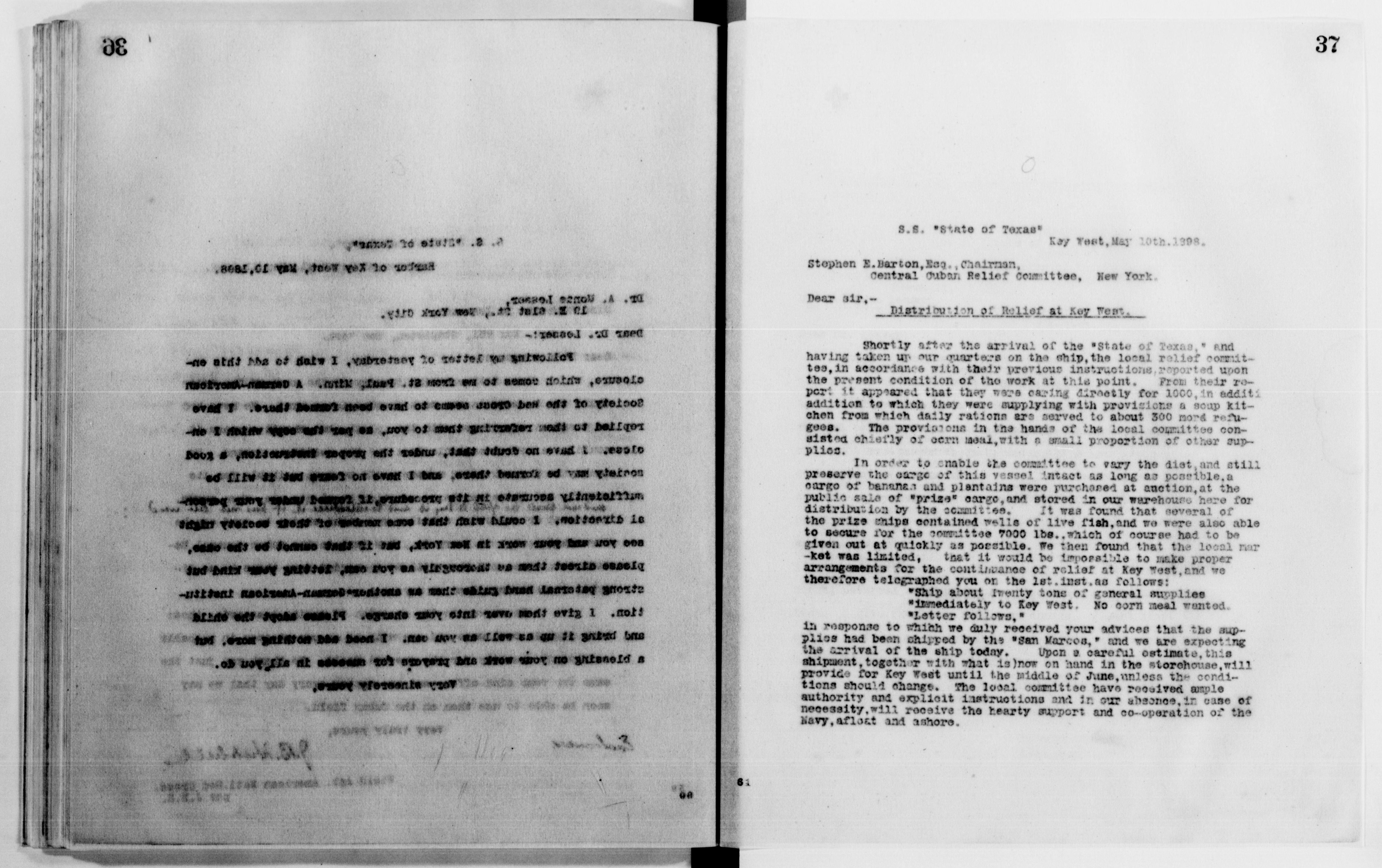 Scanned image of the current content page