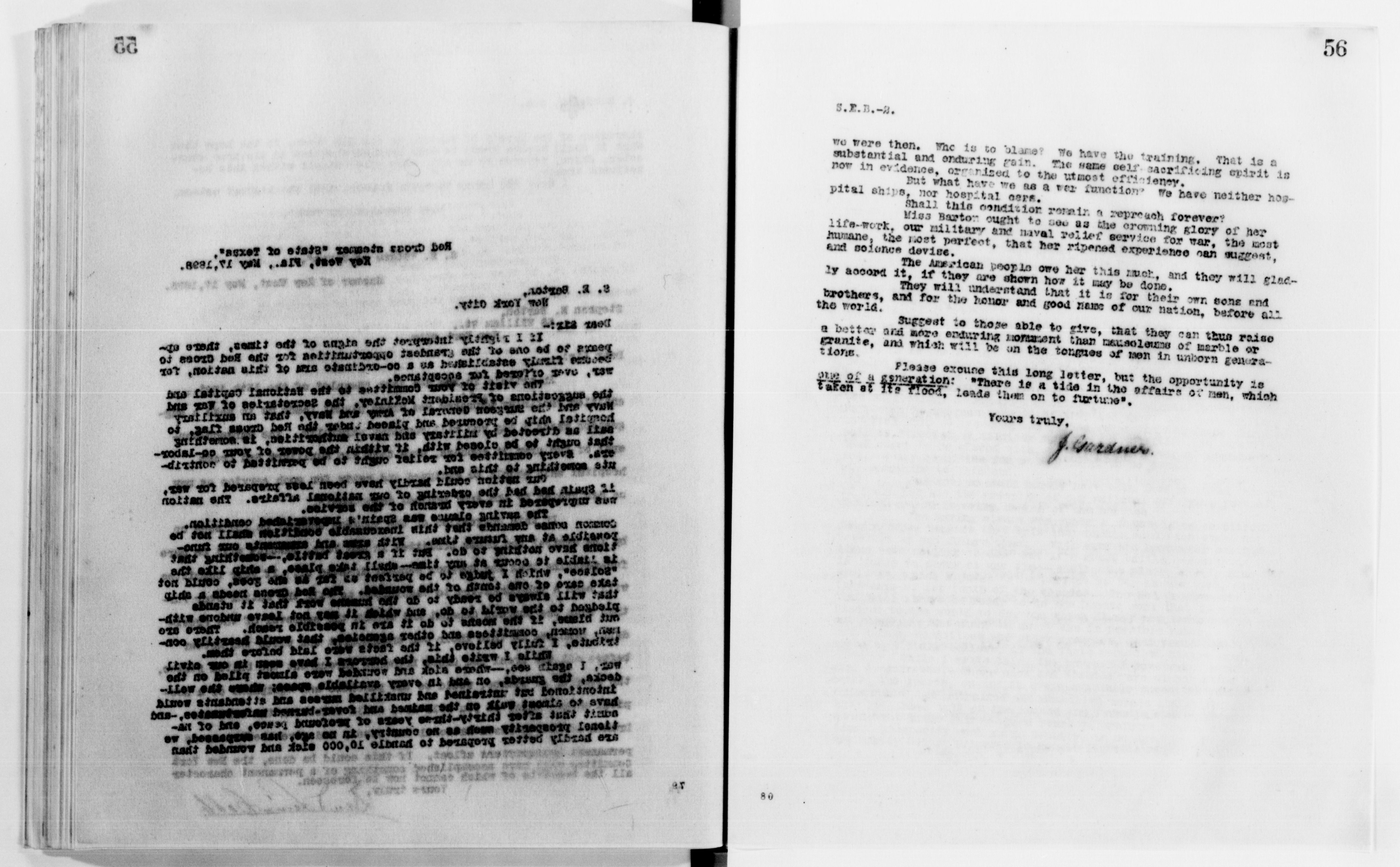 Scanned image of the current content page