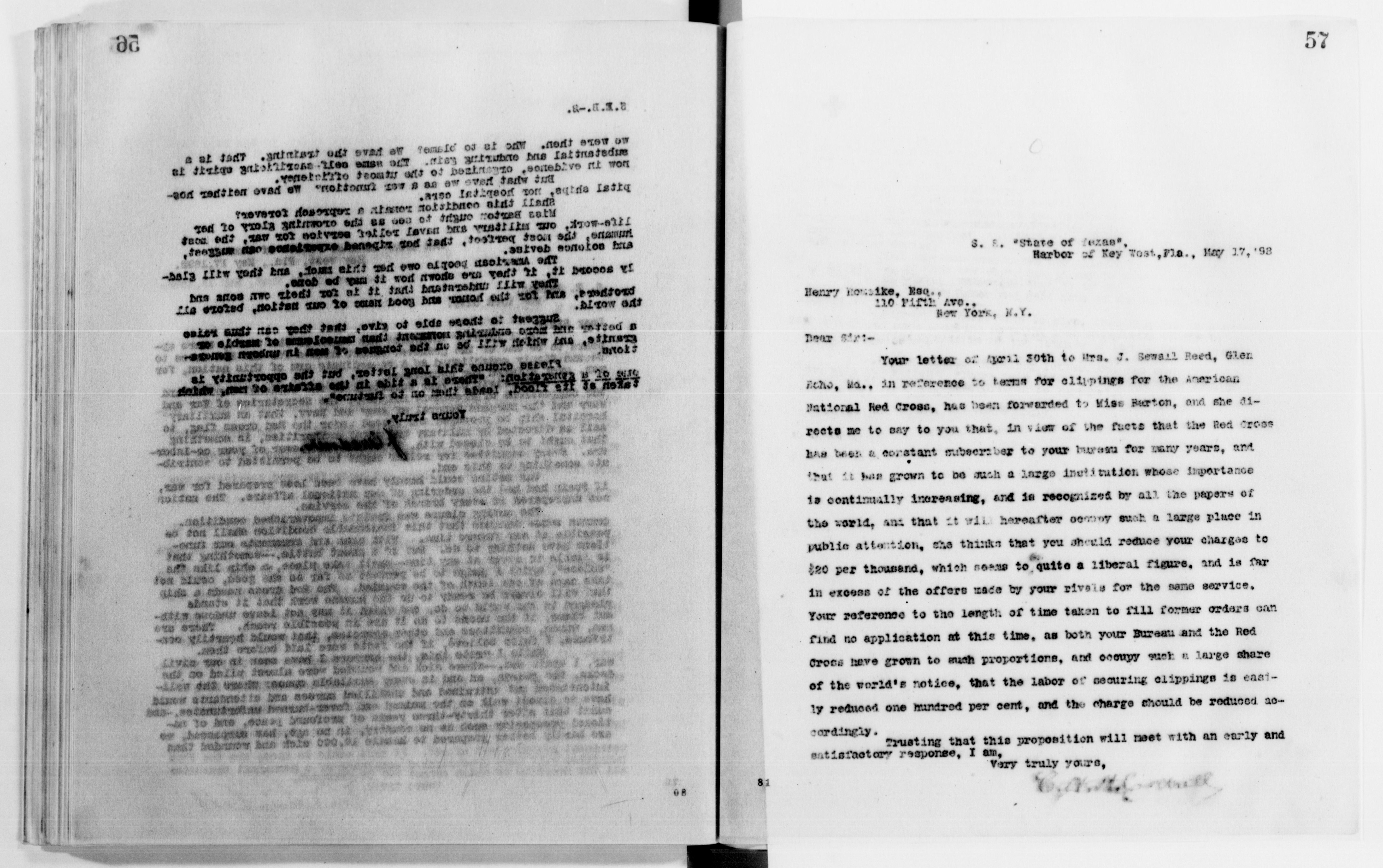 Scanned image of the current content page