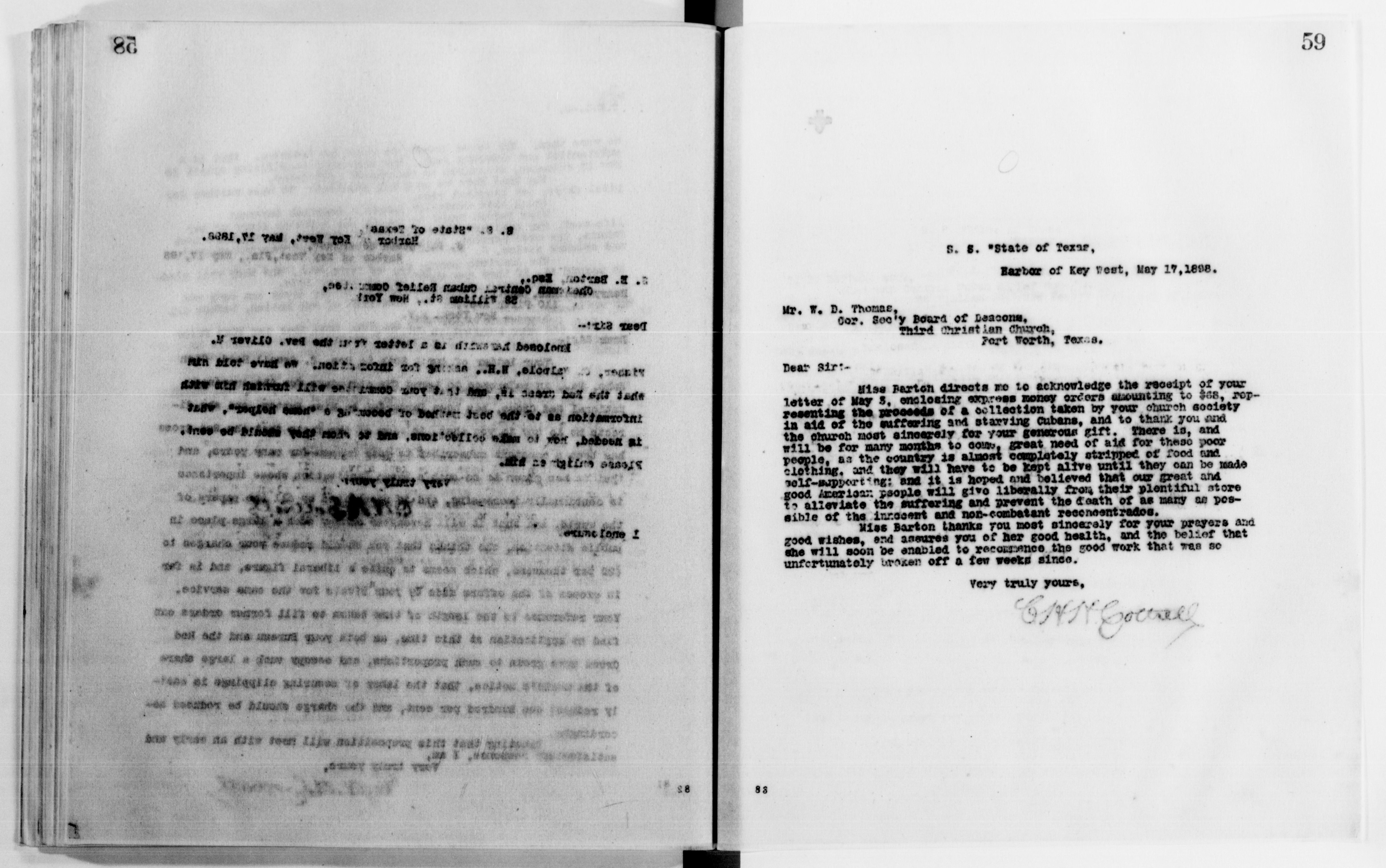 Scanned image of the current content page