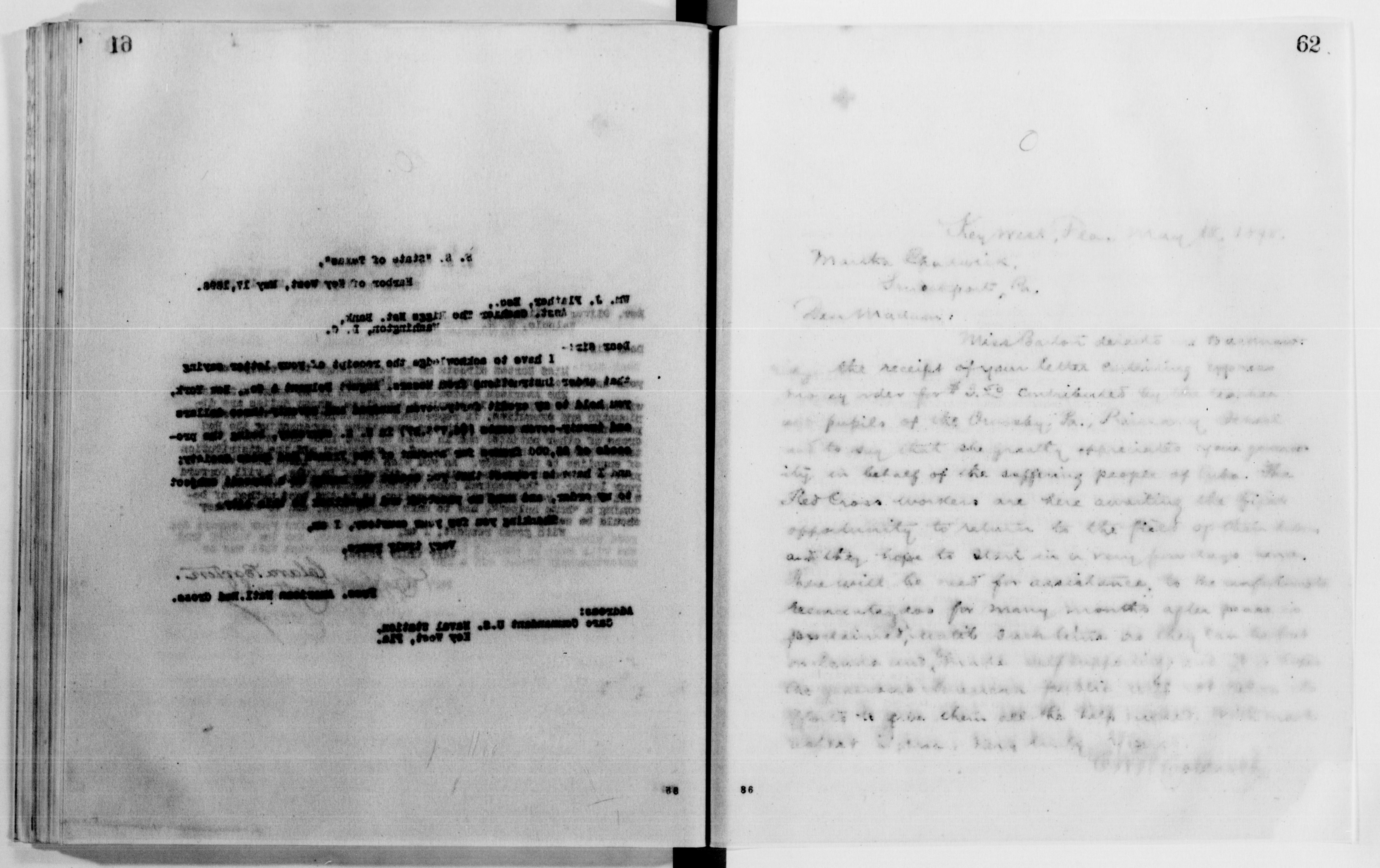 Scanned image of the current content page