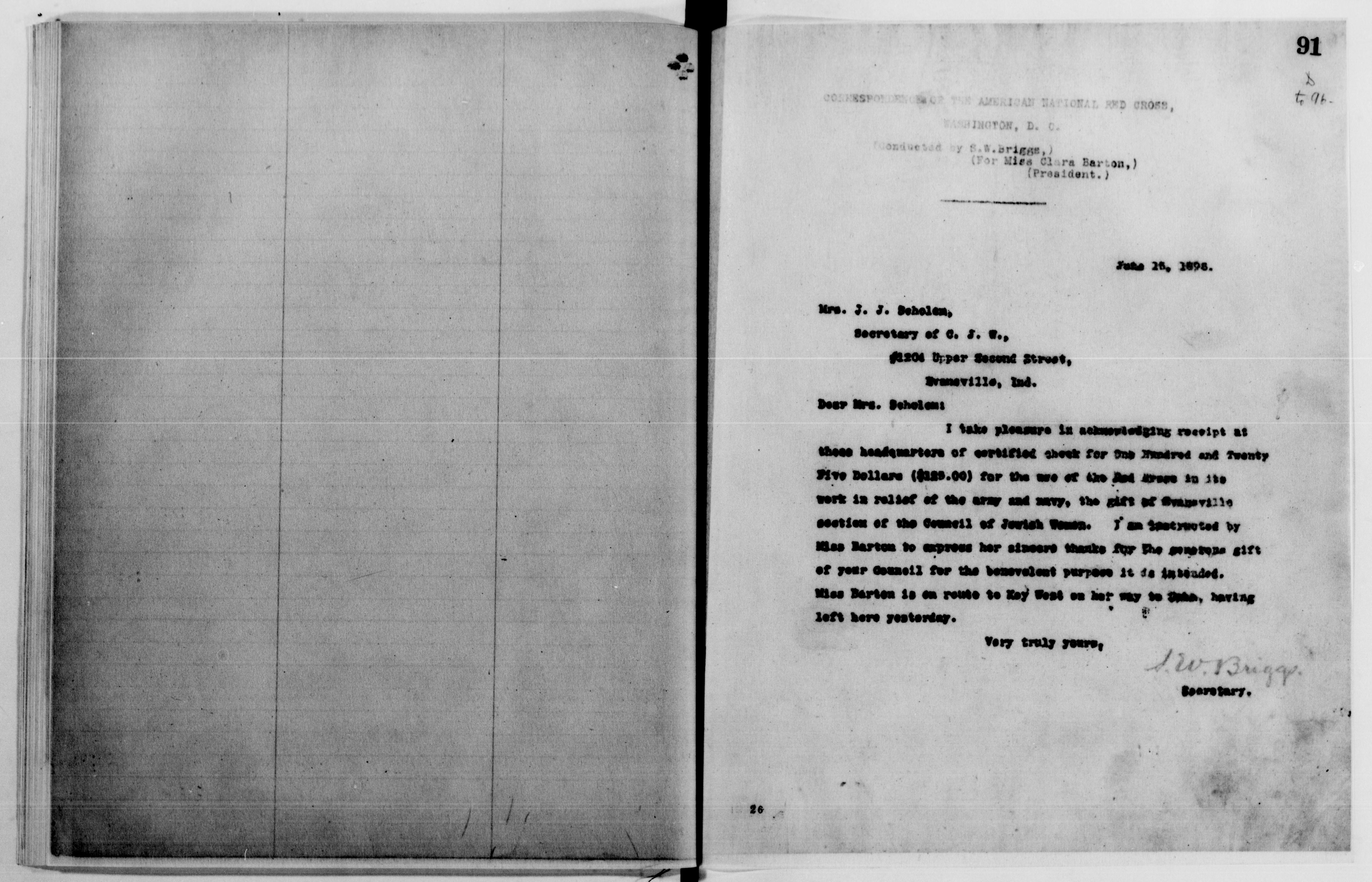 Scanned image of the current content page